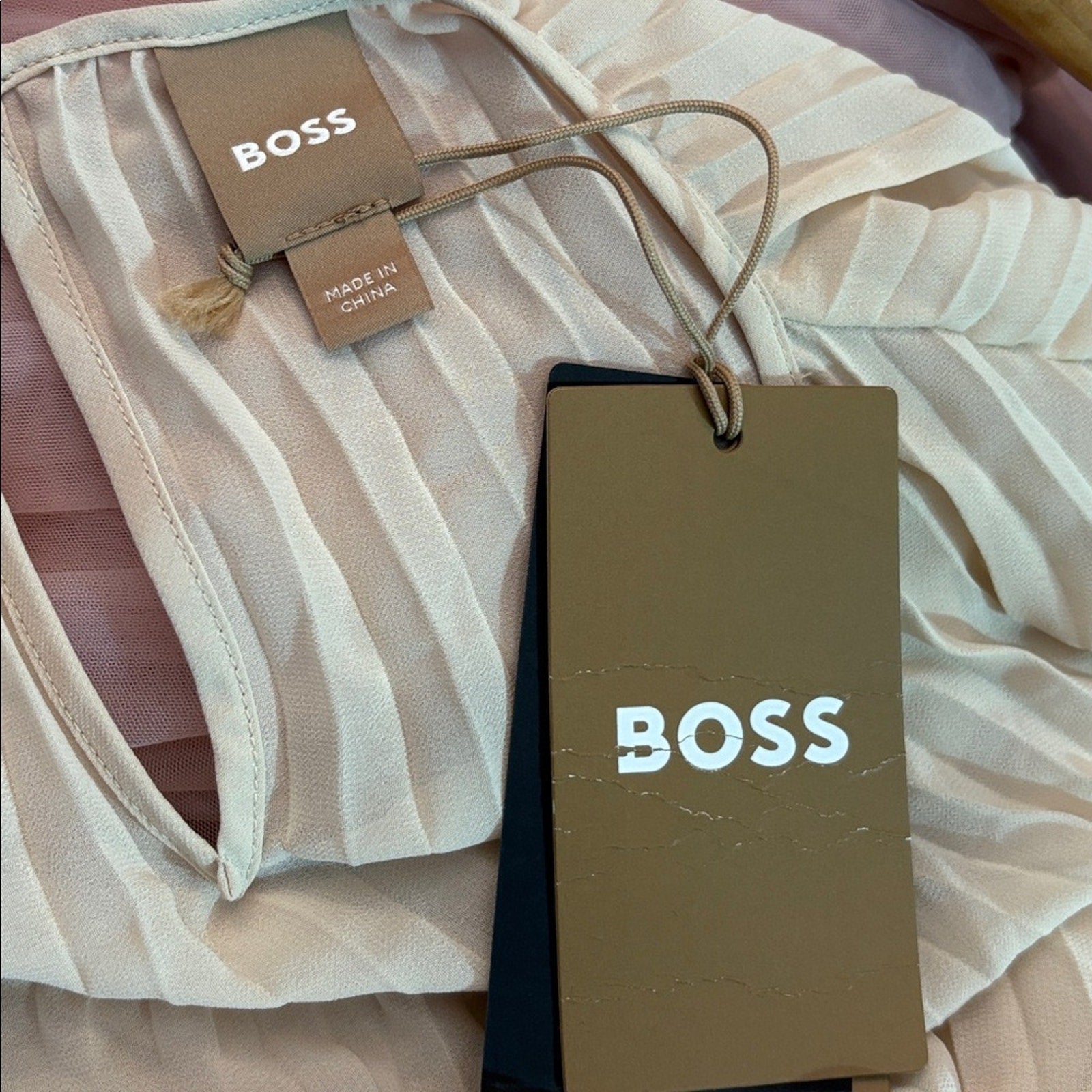 NWT BOSS Ipuna Pleated Blouse - size 10