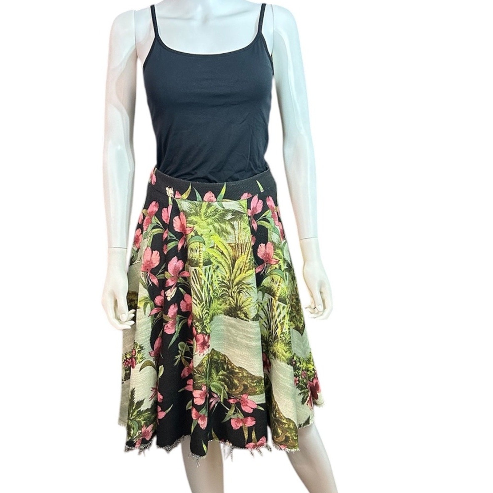 Farm Rio vintage tropical midi skirt - size M