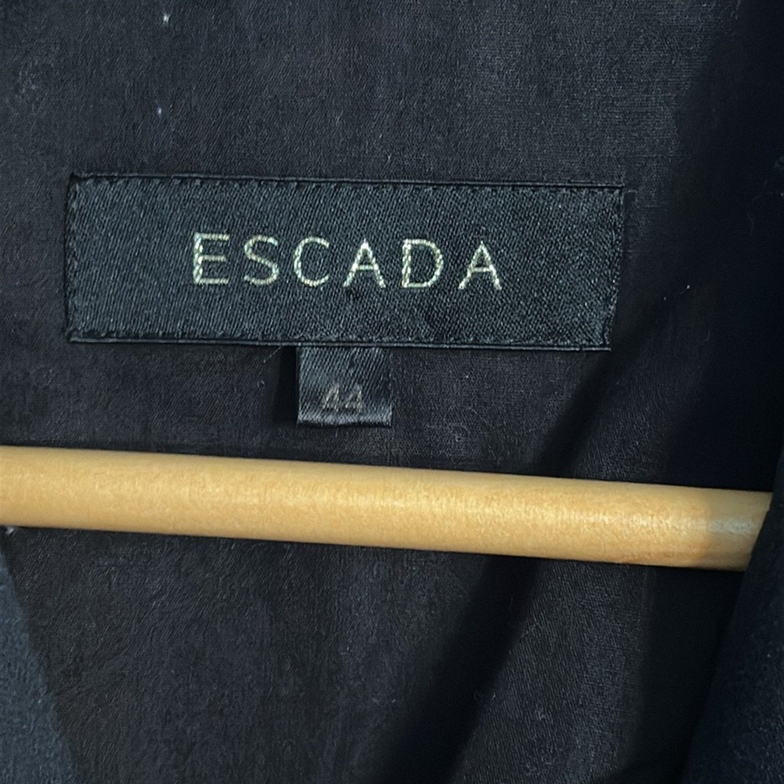 Escada black cotton blazer - size 44