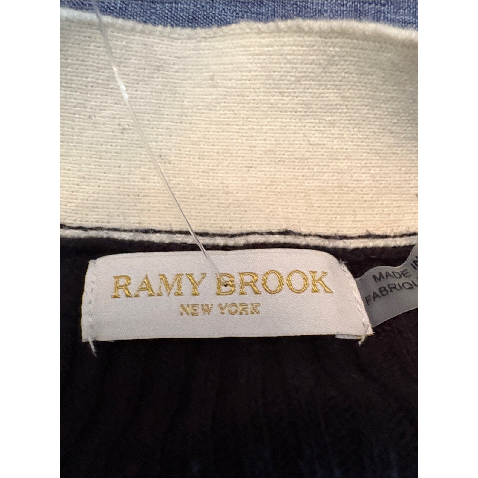 Ramy brook Andrea mini black white sweater dress - M