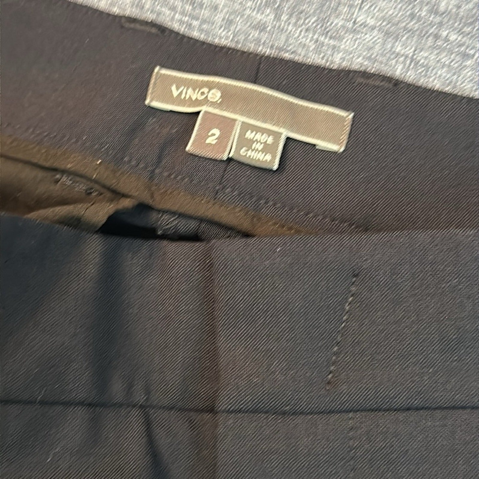 VINCE STRAPPING' STRETCH WOOL TROUSERS IN COASTAL BLUE - size 2