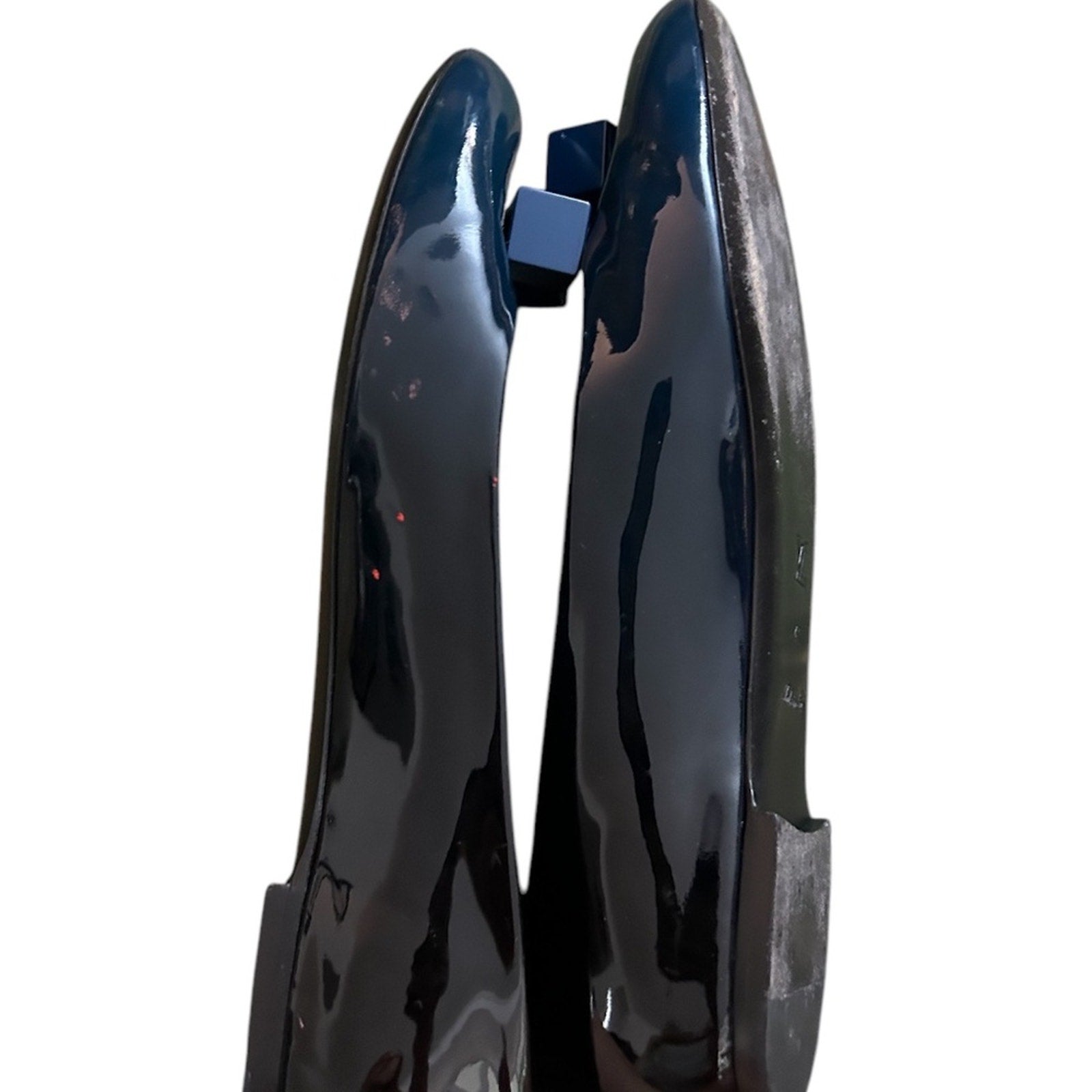LOUIS VUITTON  Blue Ombre Patent Leather Dice Ballet Flats - size 41 (US 11)