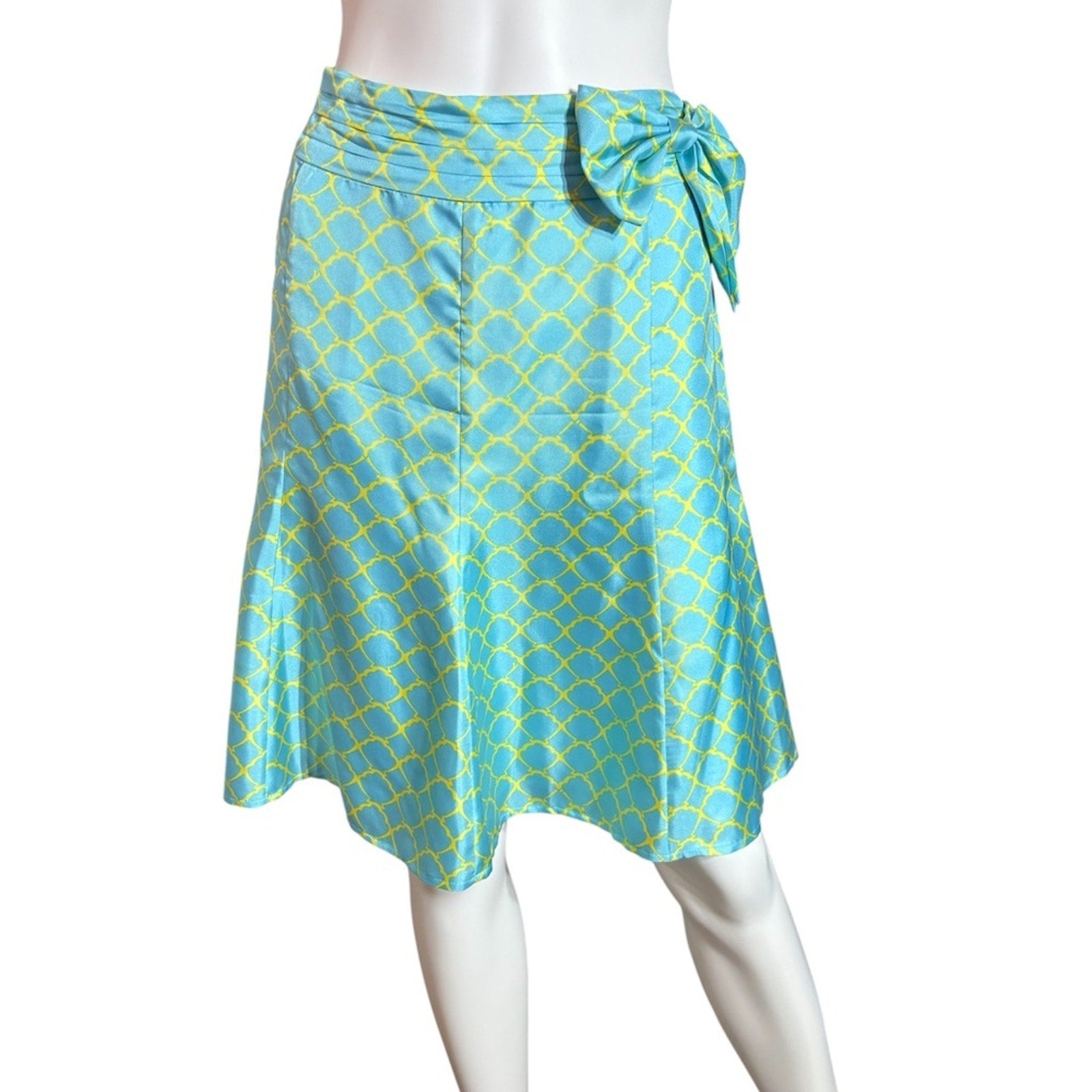 Lilly Pulitzer Adeline Silk Skirt with bow - size 10
