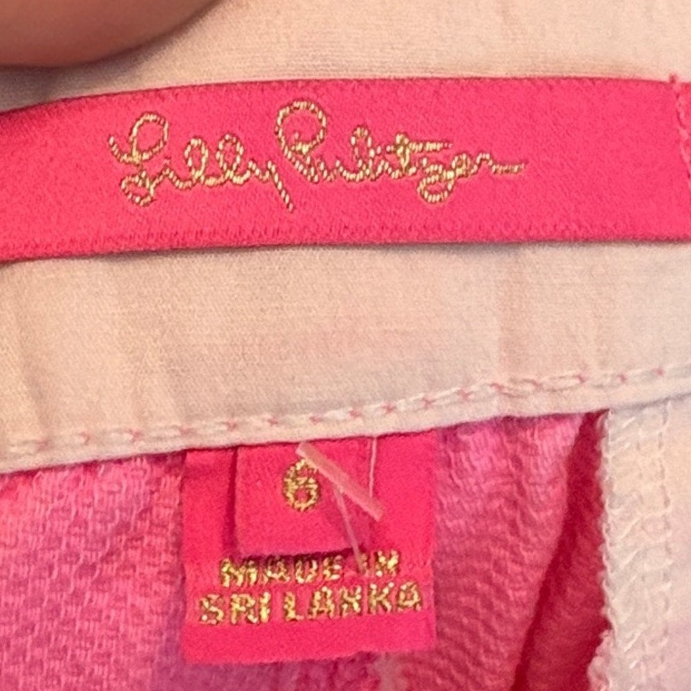 Lilly Pulitzer Scalloped Hot Pink Shorts - 6