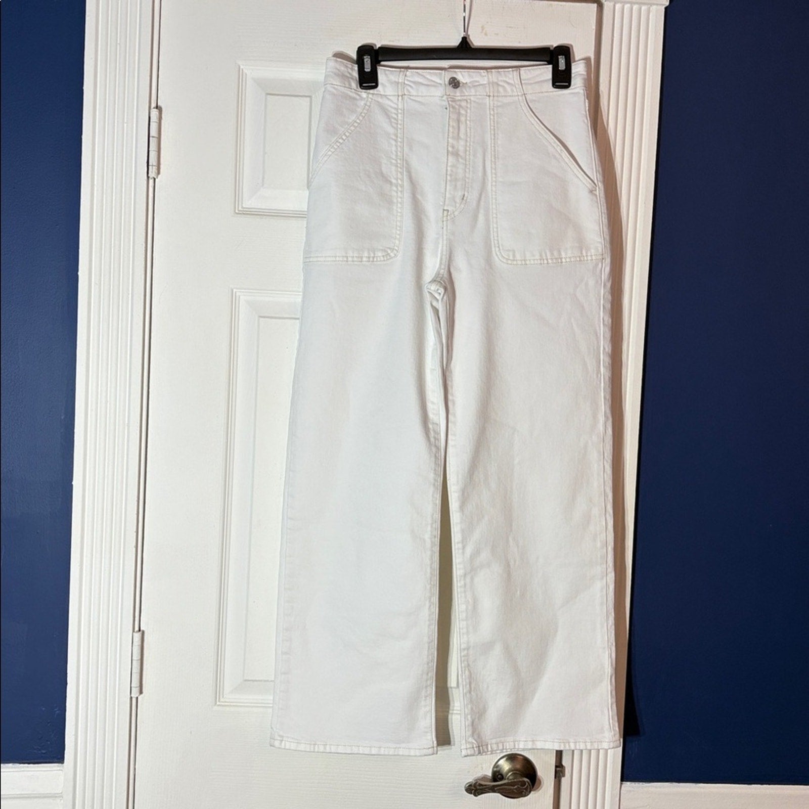 FRAME The Wide High Rise Jeans in Au Natural - size 28