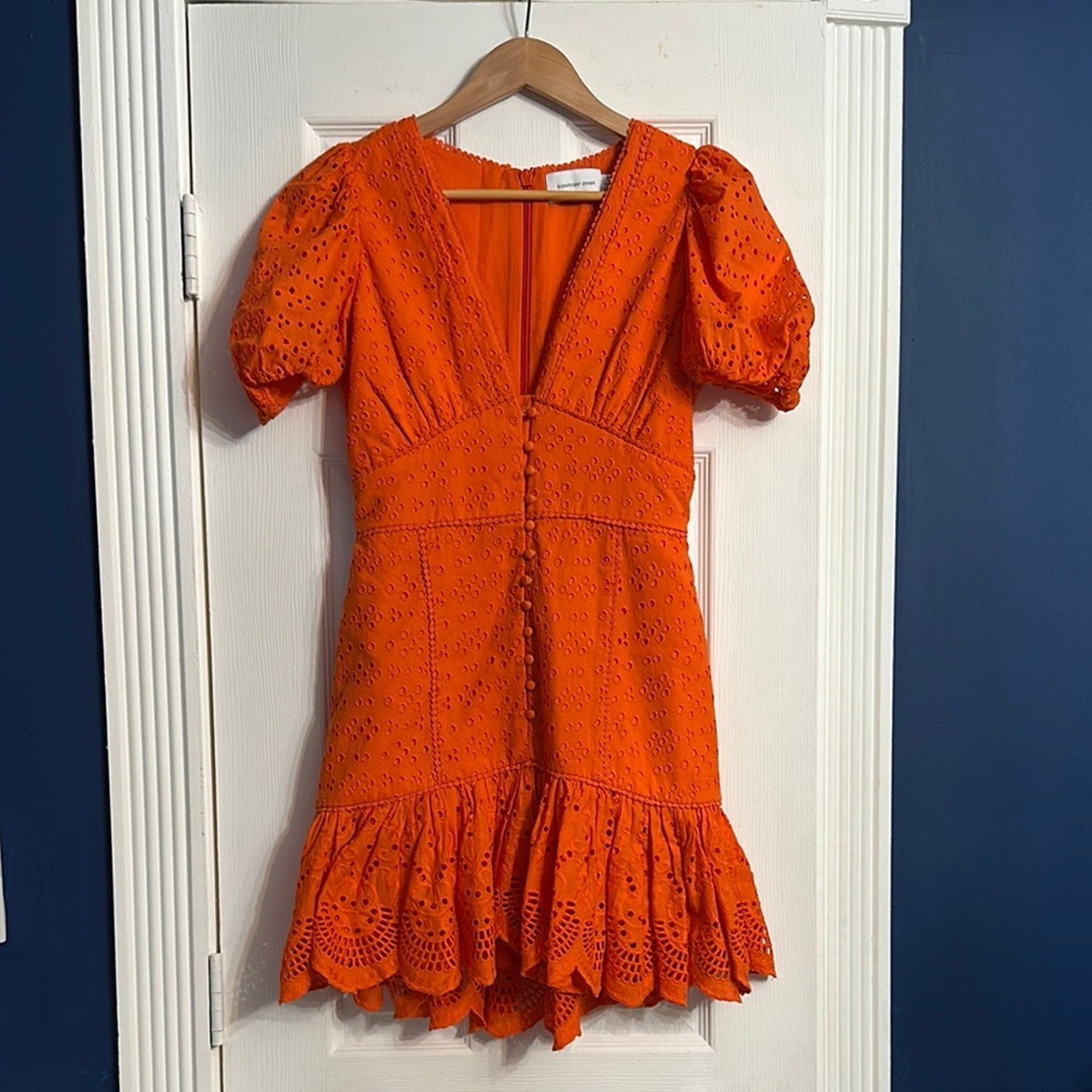 Significant Other Orange eyelet dress - size 4