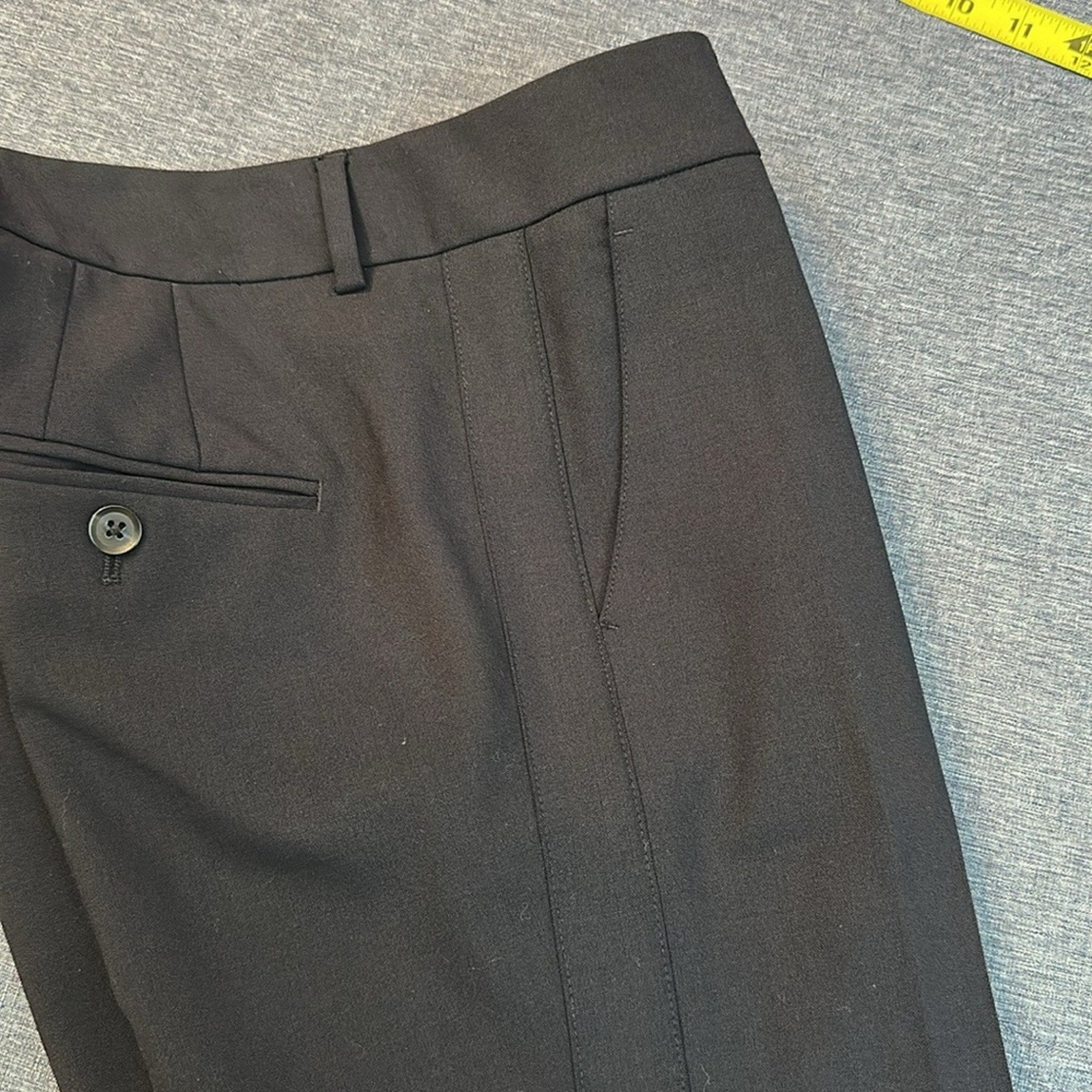 VINCE STRAPPING' STRETCH WOOL TROUSERS IN COASTAL BLUE - size 2