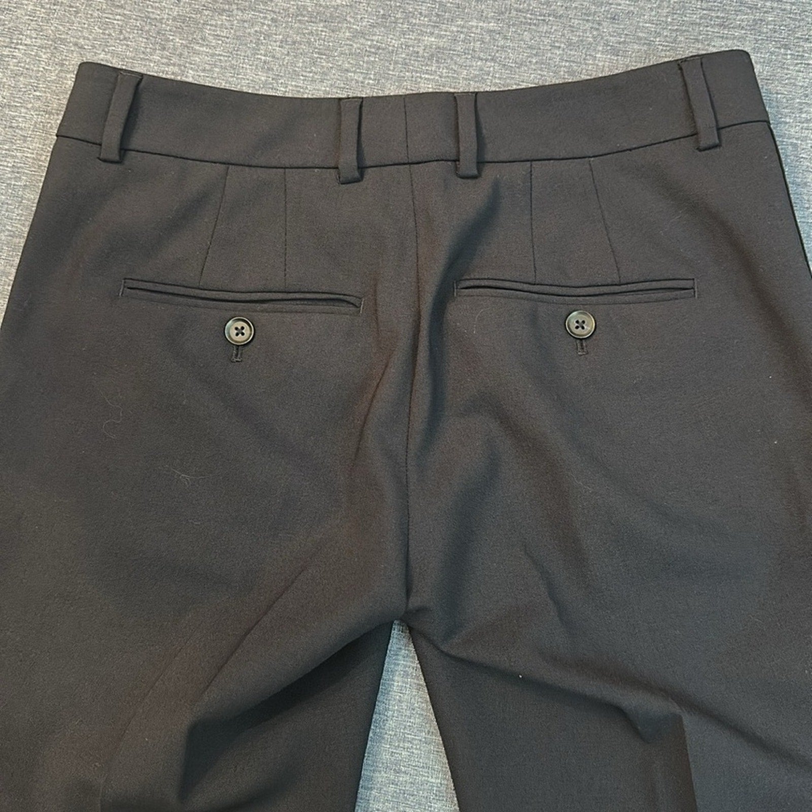 VINCE STRAPPING' STRETCH WOOL TROUSERS IN COASTAL BLUE - size 2