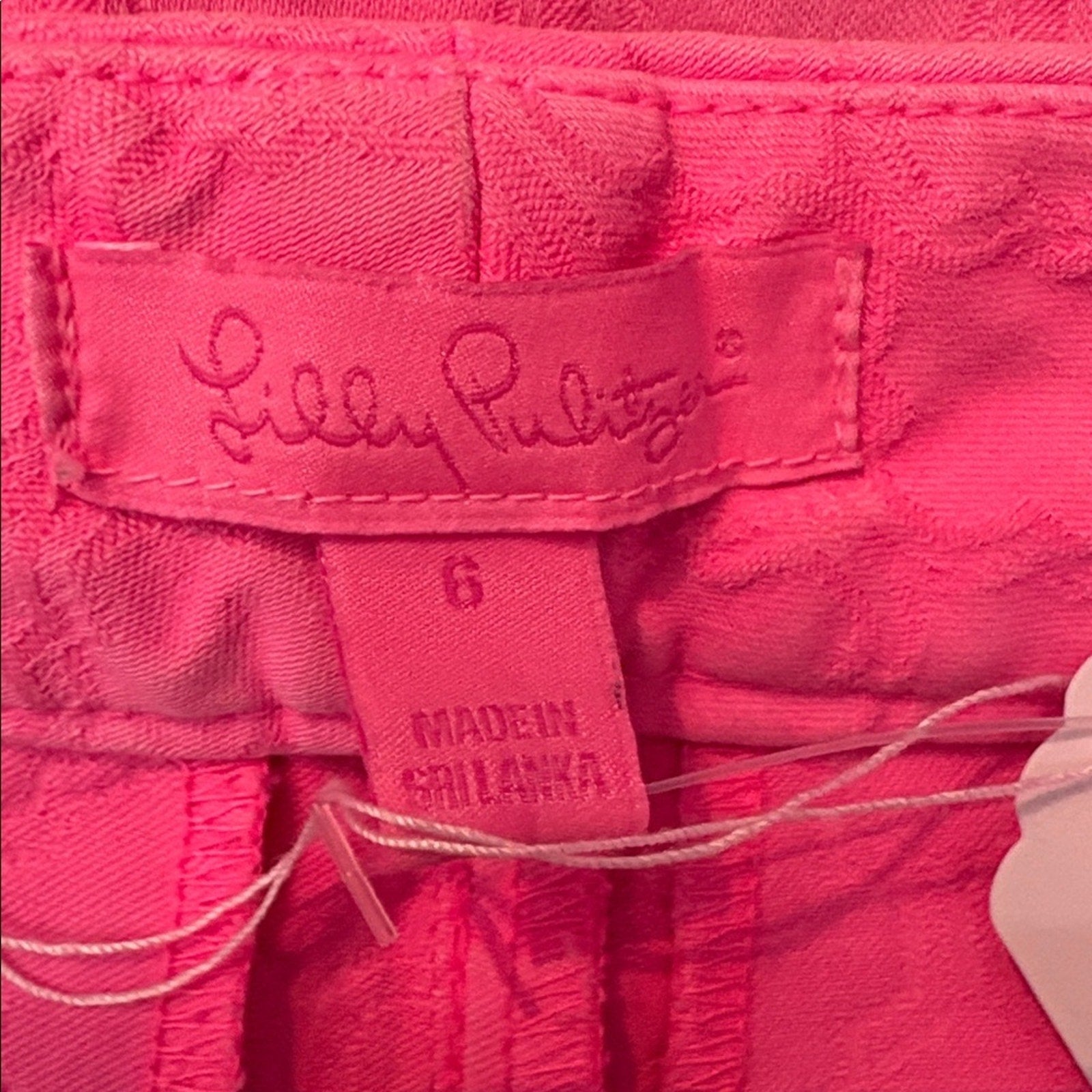 Lilly Pulitzer 29" Kelly Textured Ankle Length Skinny Pant - size 6