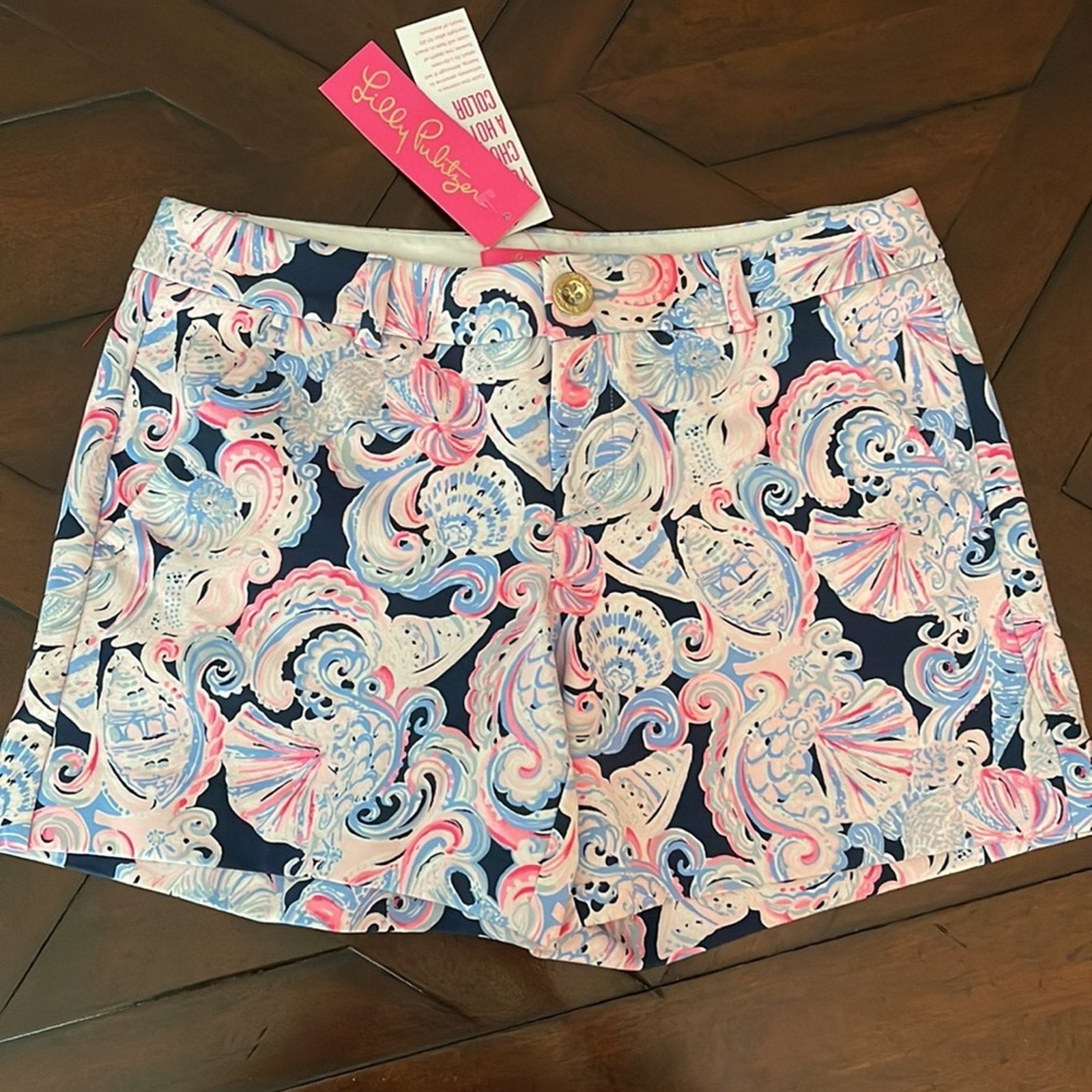 NWT LILLY PULITZER Callahan Short Navy It’s For Shore -size 10