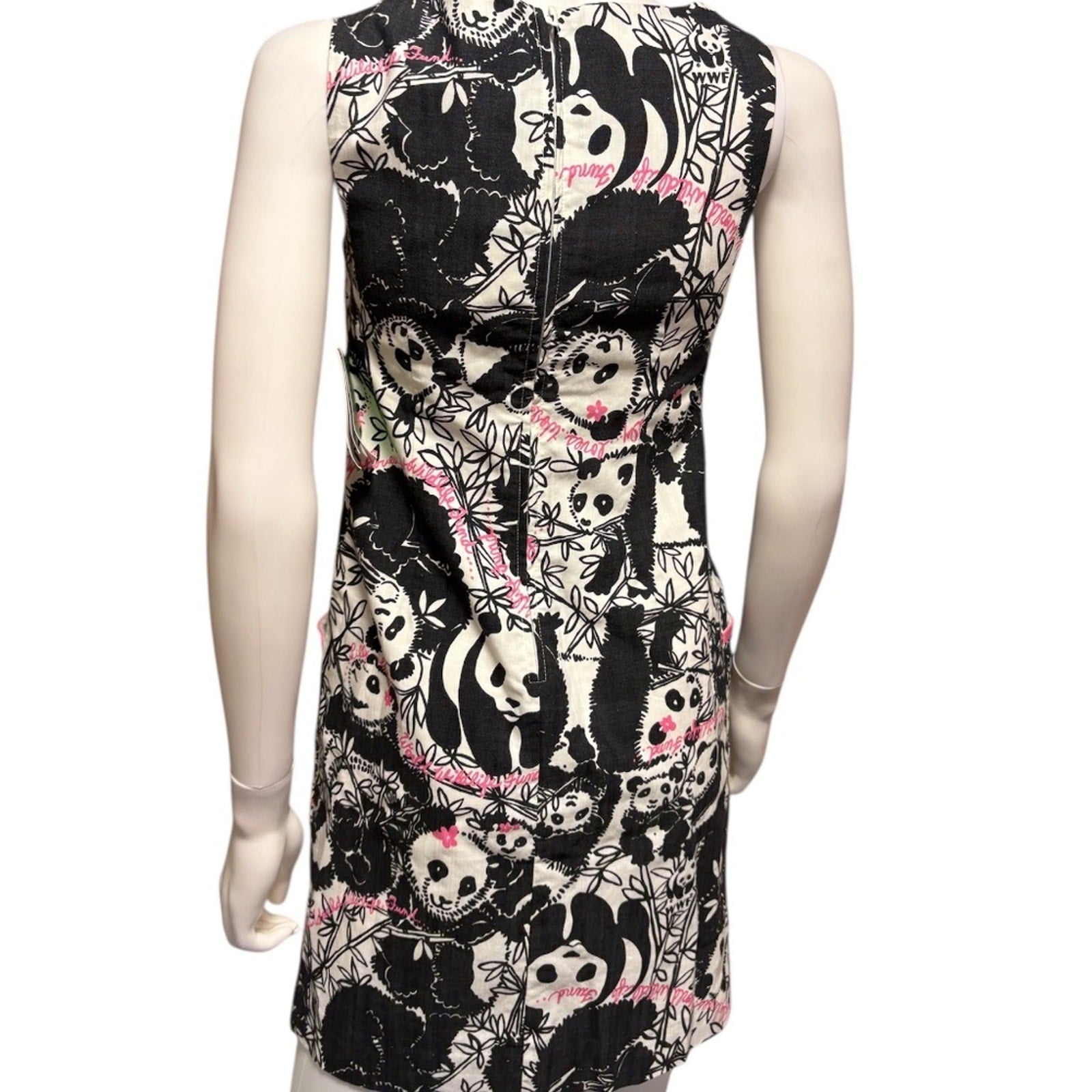 NWT Lilly Pulitzer WWF Pandamonium Panda Shift Dress Holy Grail - size 0