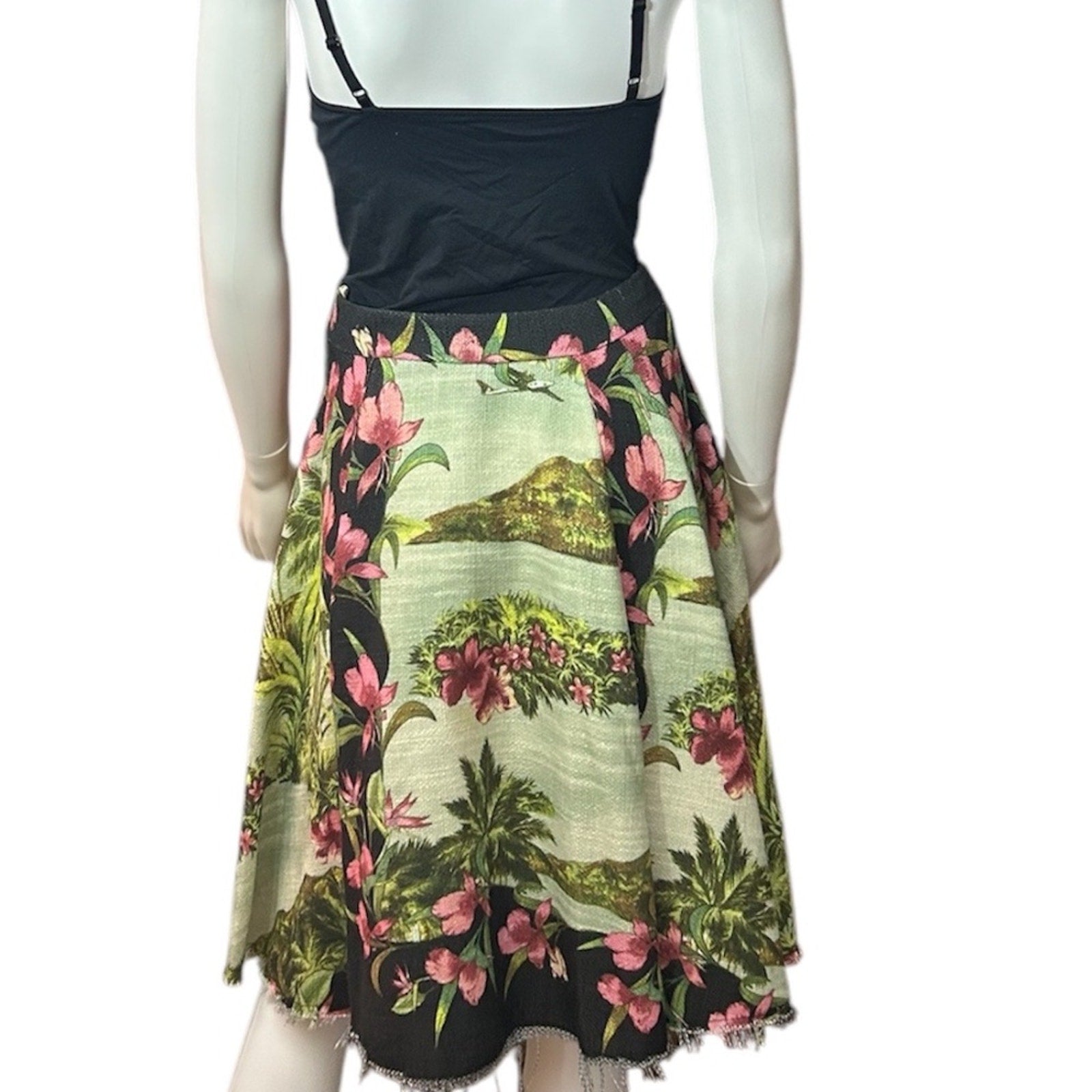 Farm Rio vintage tropical midi skirt - size M