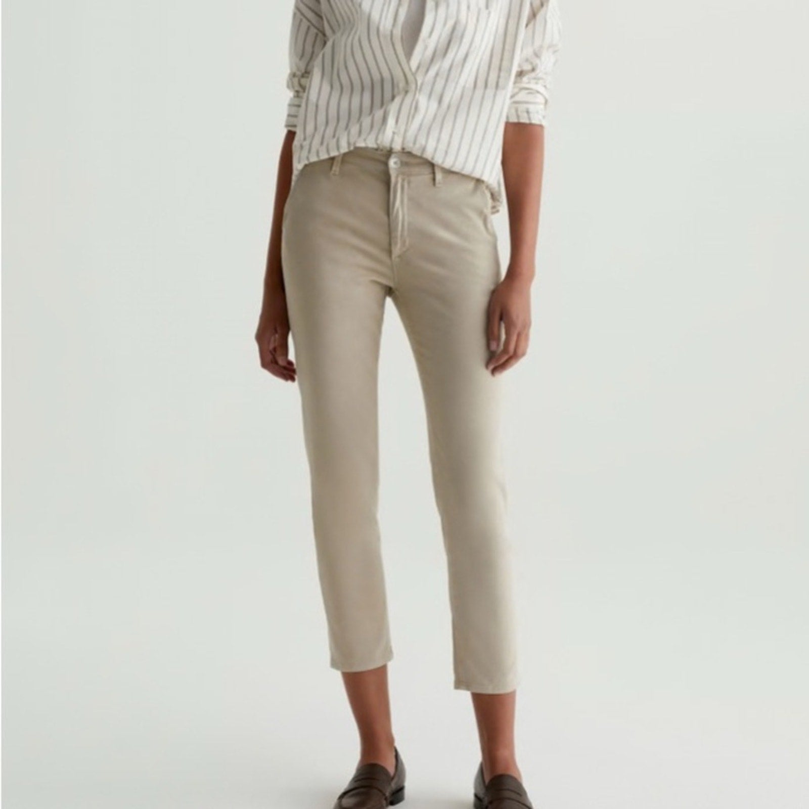 Adriano GoldSchmied  Caden Khaki Tailored Trouser - 25