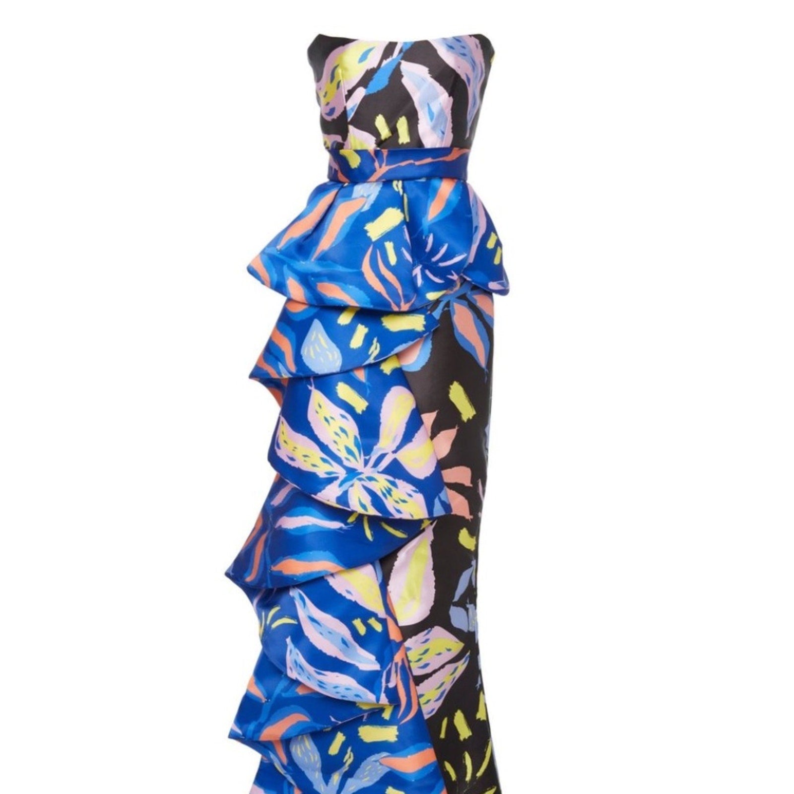 Leal Daccarett S/S 19 Floral Ruffle Gown - 4 🌟