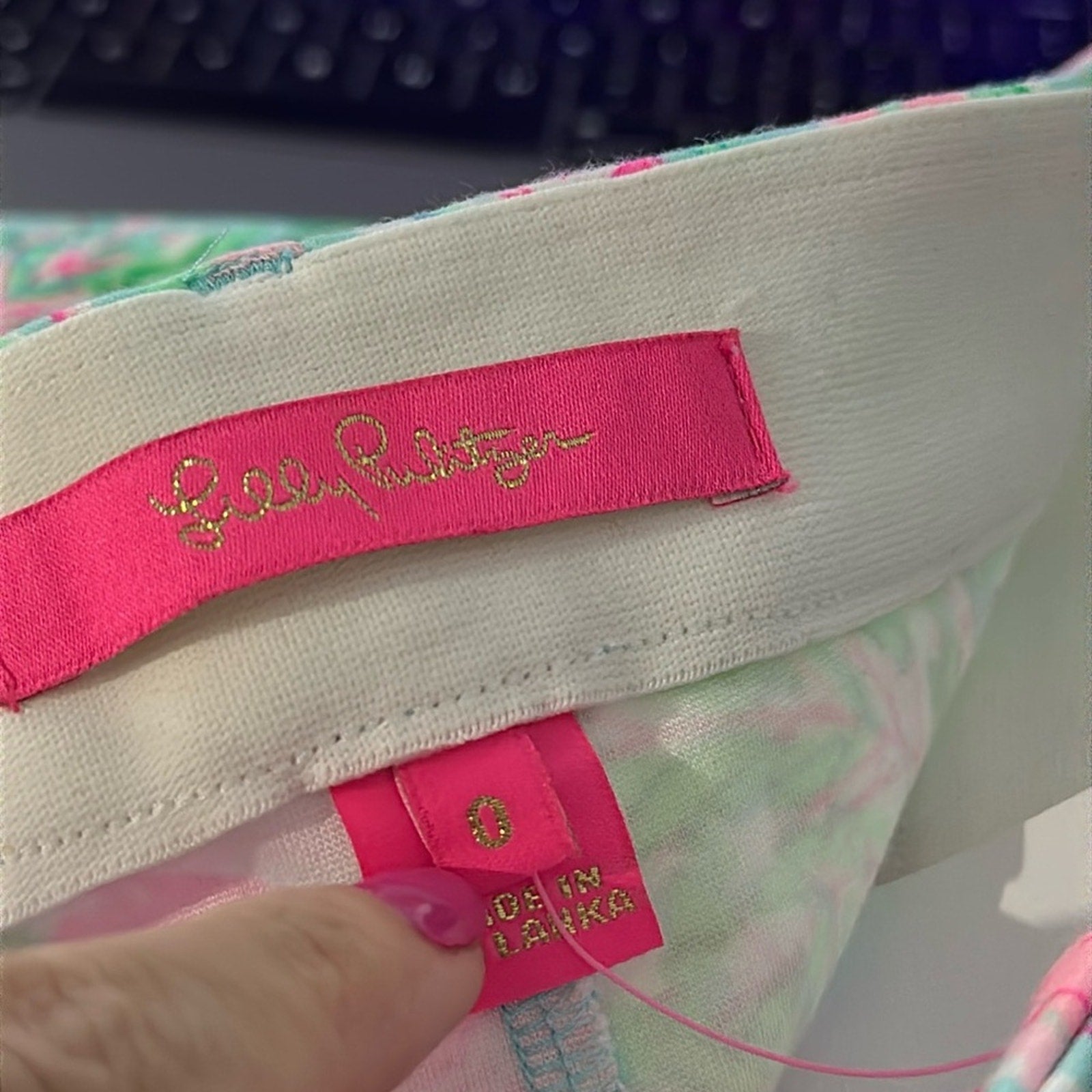 NWT LILLY PULITZER 29" KELLY KNIT HIGH RISE ANKLE LENGTH PANT BALI BLUE - size 0