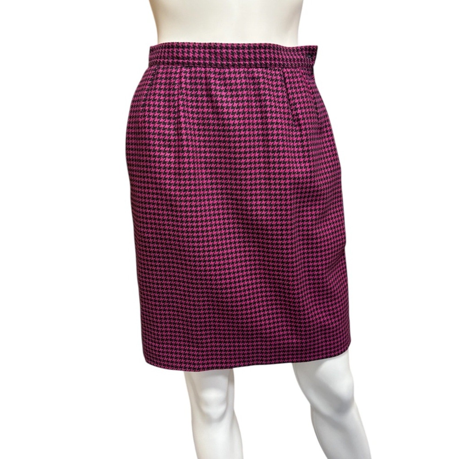 Valentino vintage Houndstooth wool skirt - size 40 (US 6)