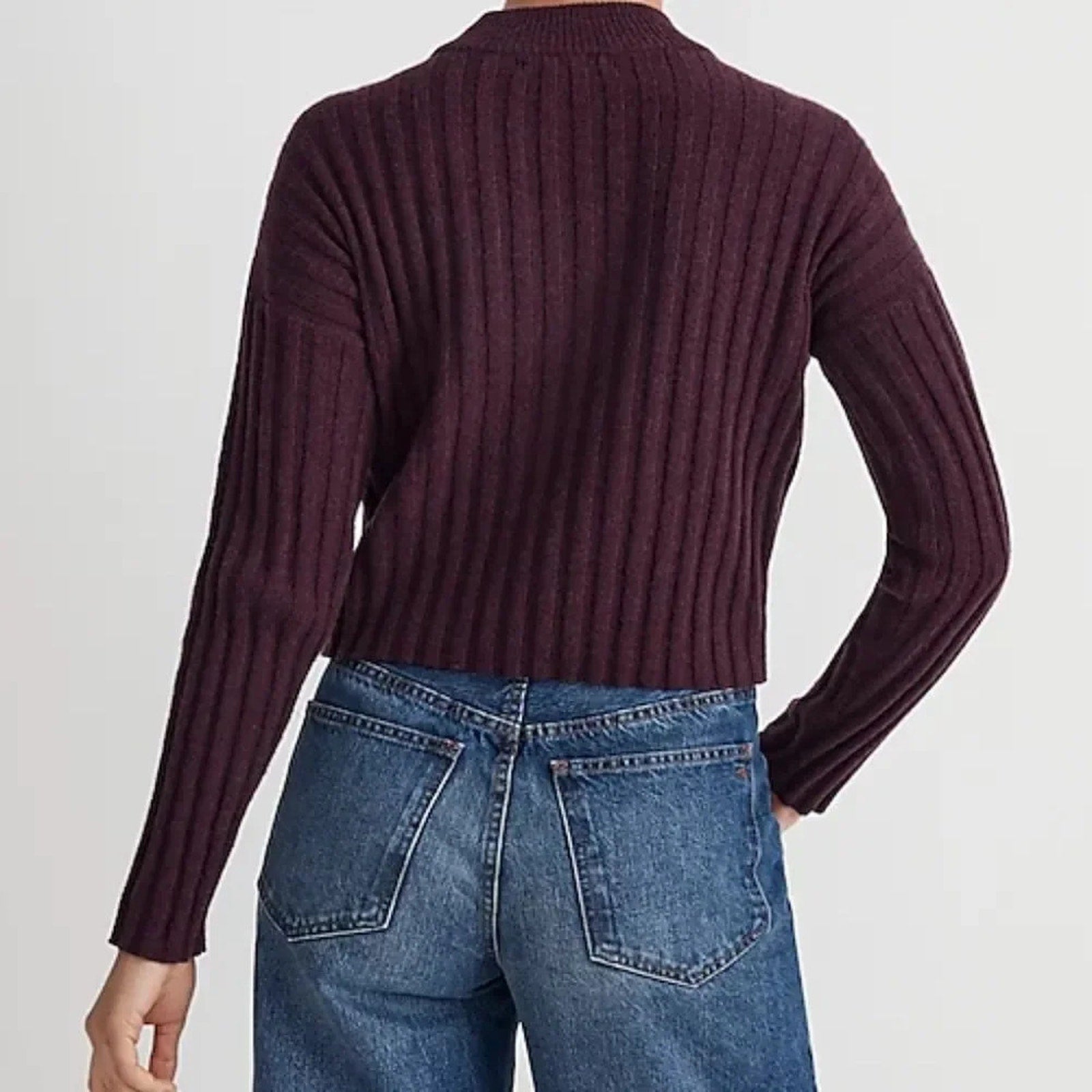NWT Madewell Mockneck Crop Sweater - size 1X