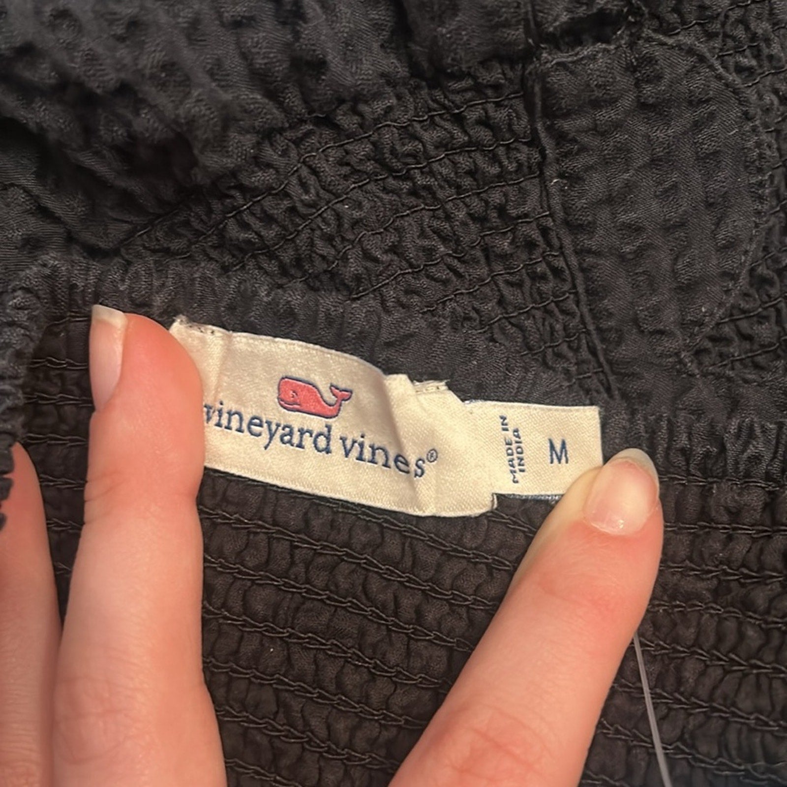 Vineyard Vines Seersucker Scalloped‎ Sundress Size - size M