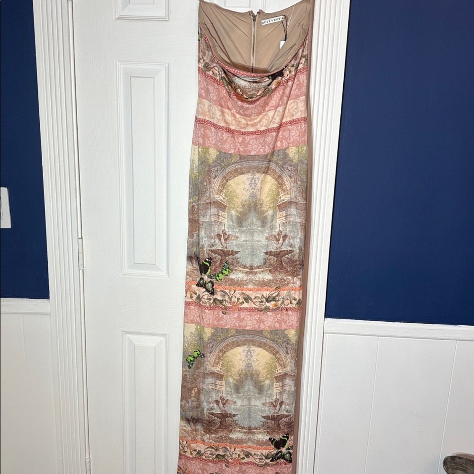 NWT Alice + Olivia Versailles Delora Strapless Ankle-Length Dress - size 6