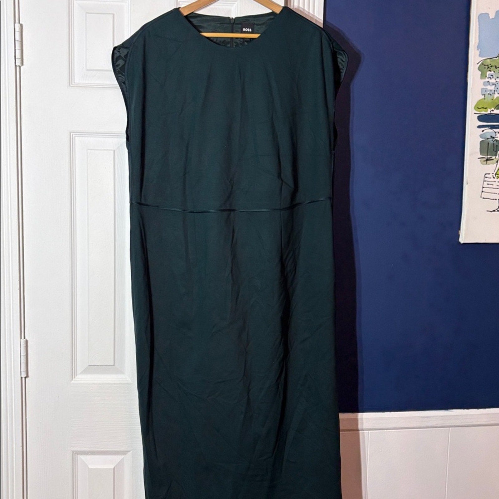 NEW BOSS Detira Cap Sleeve Sheath Dress - size 18