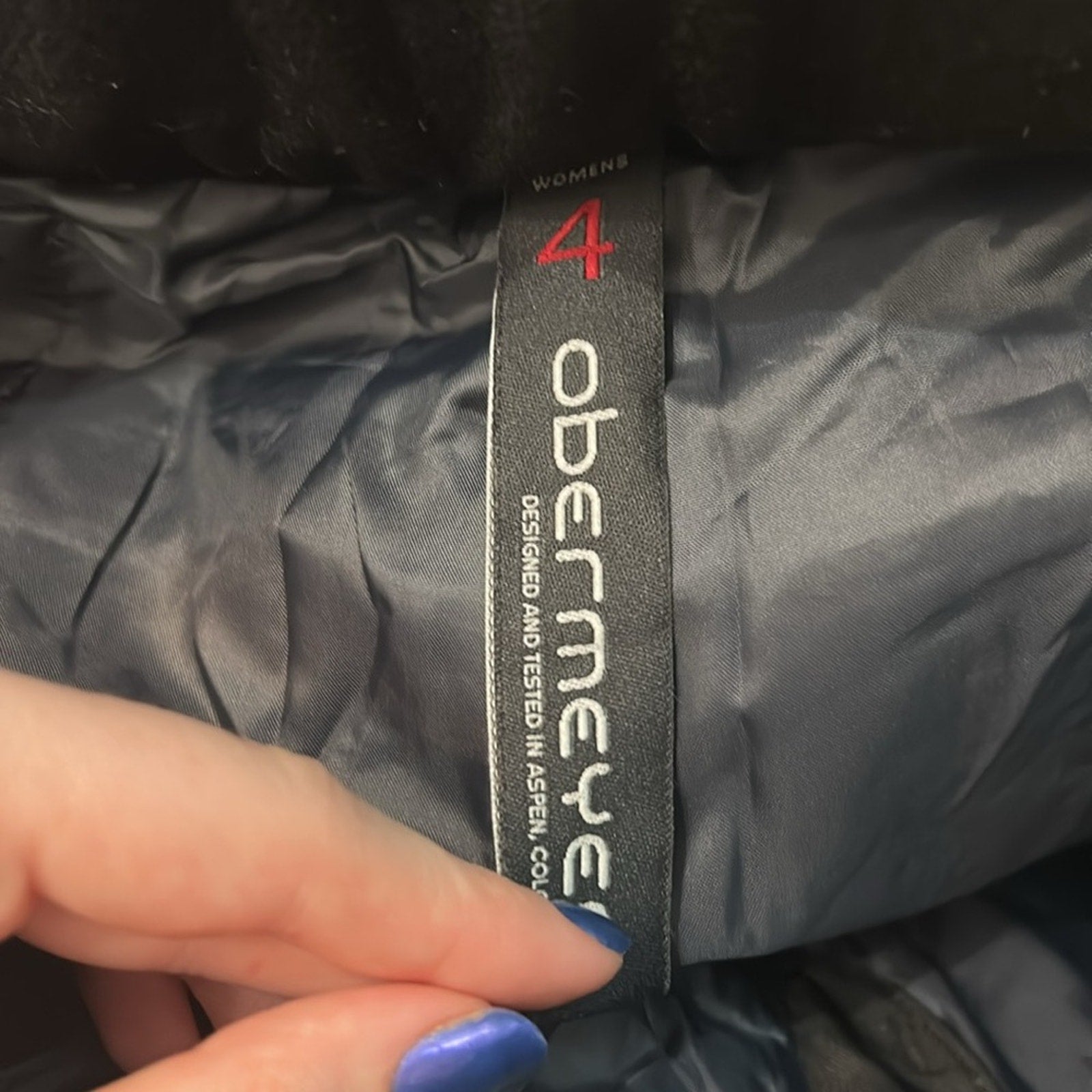 OBERMEYER Thermore Insulated Black Ski Snow Pants Women's Size 4