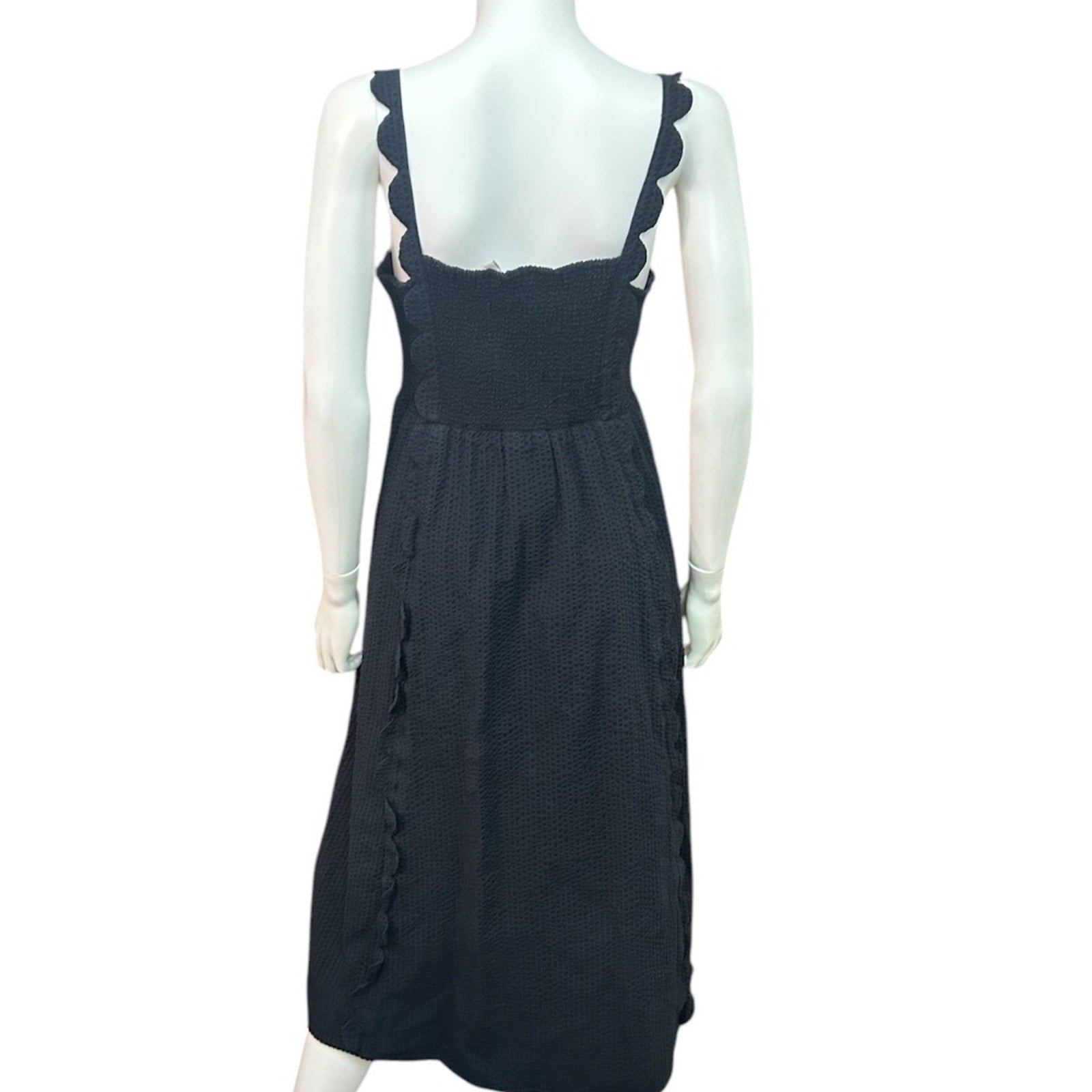 Vineyard Vines Seersucker Scalloped‎ Sundress Size - size M