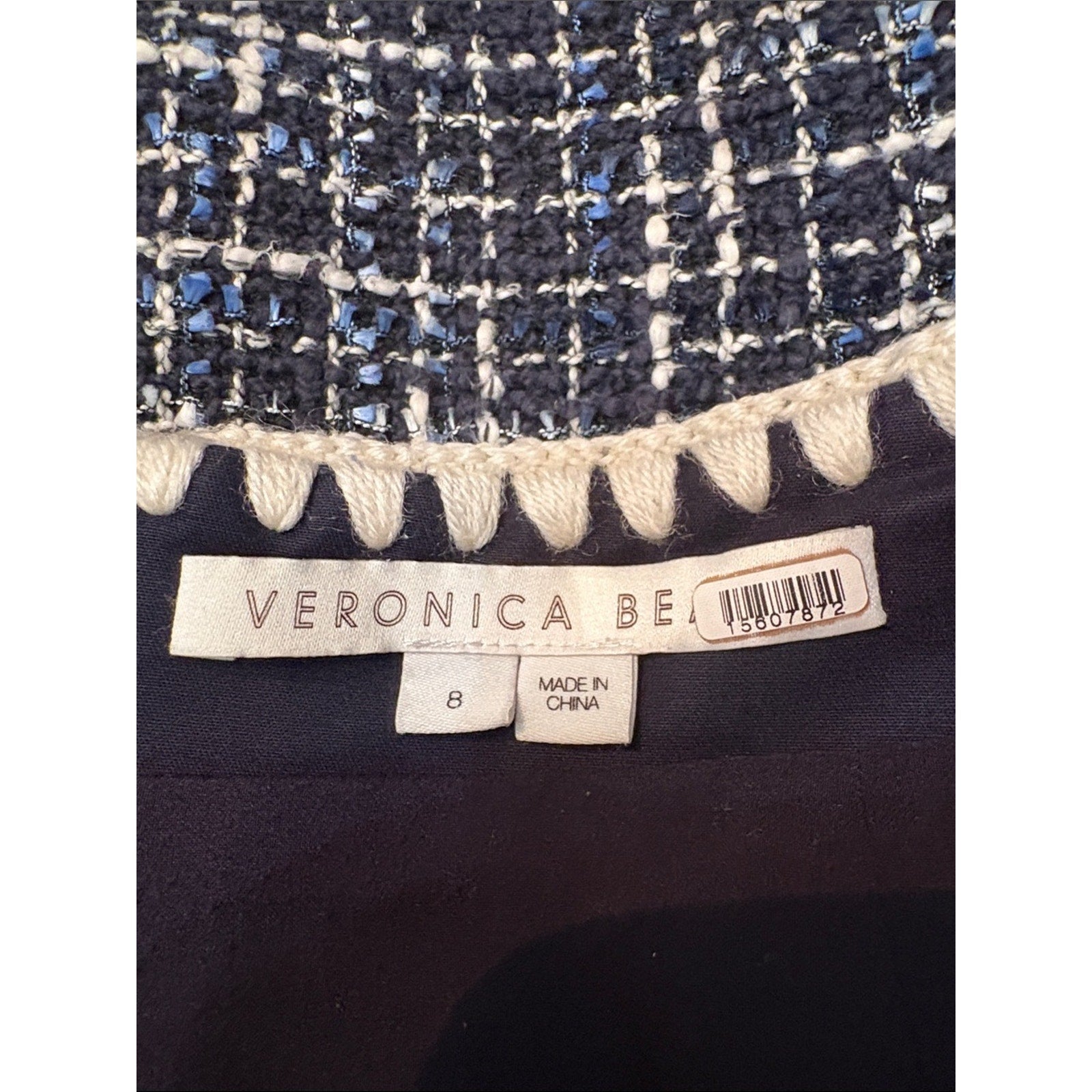 Veronica Beard Medford Button-Embellished Cotton-Blend Tweed Mini Skirt - 8