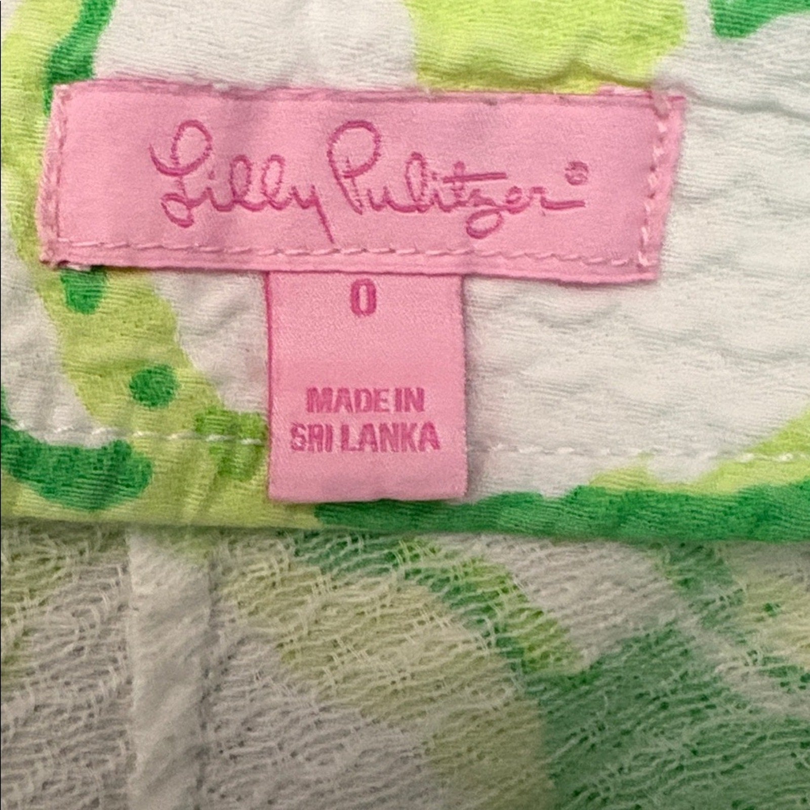 LILLY PULITZER LIZA SHORT RESORT WHITE HEART BREAKERS - size 0