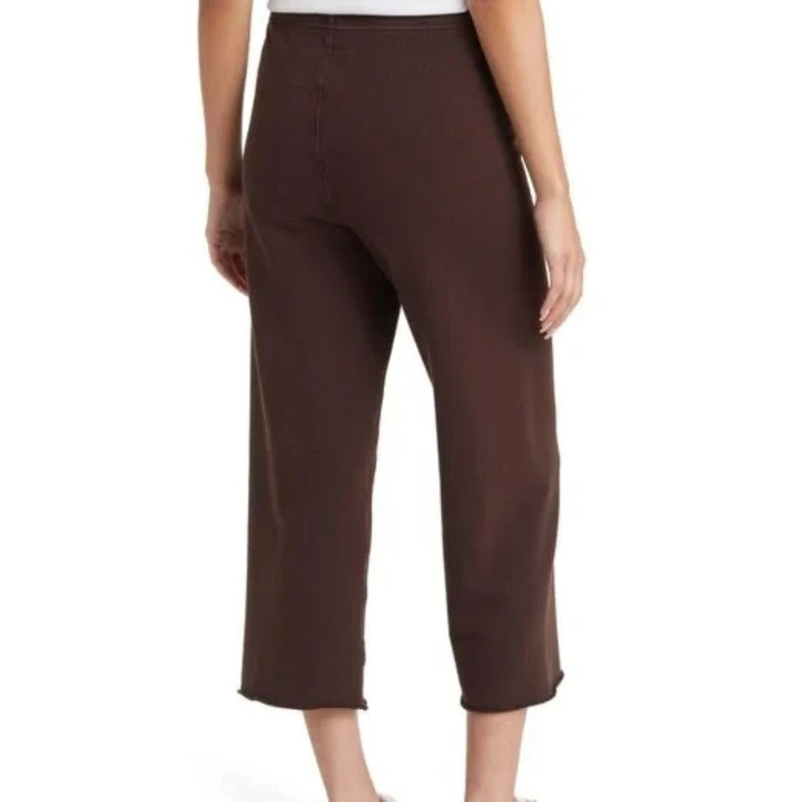 FRANK & EILEEN TEE LAB CATHERINE FAVORITE WIDE LEG CROP SWEATPANTS -size XS
