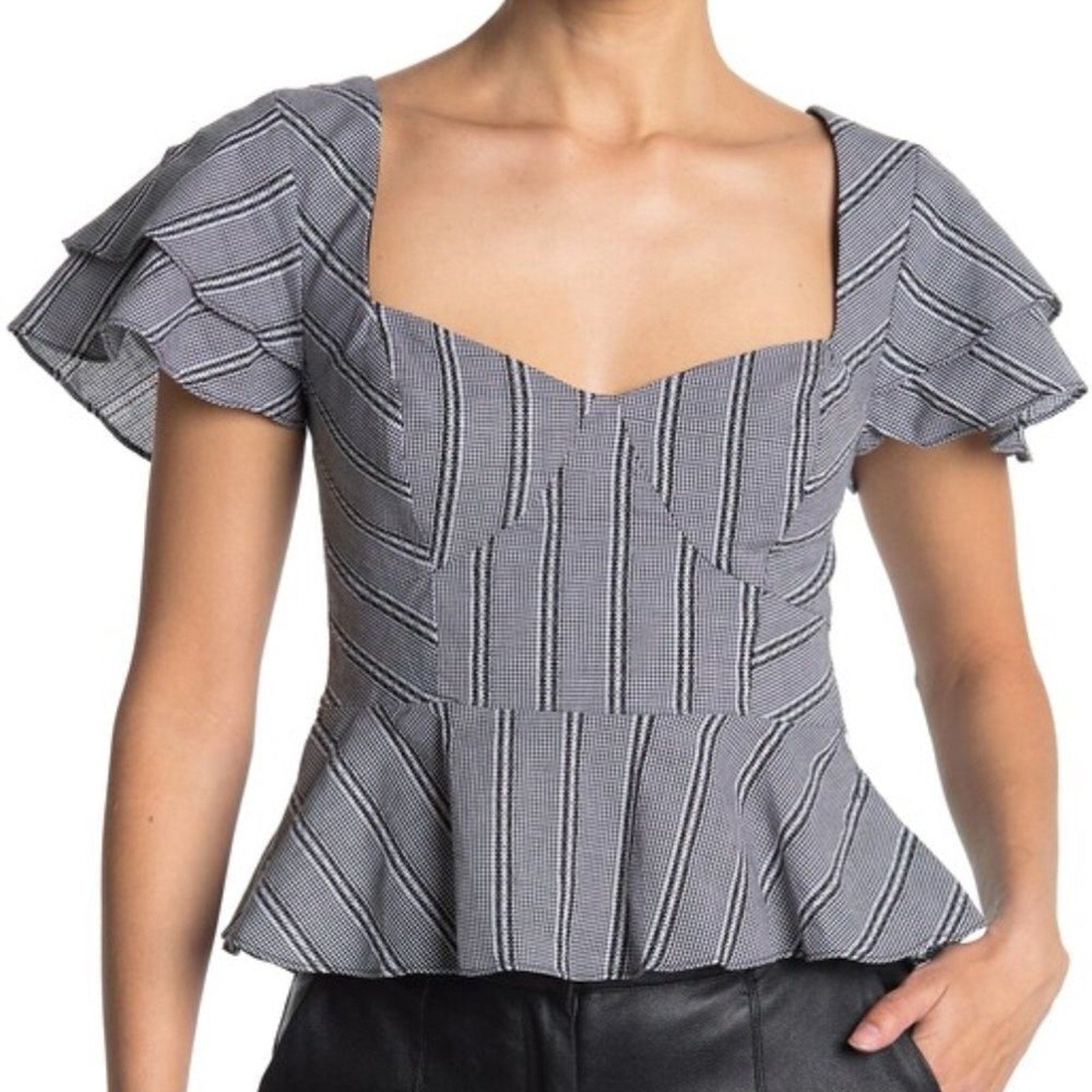 NWT LIKELY Sydney Printed Top - size XL
