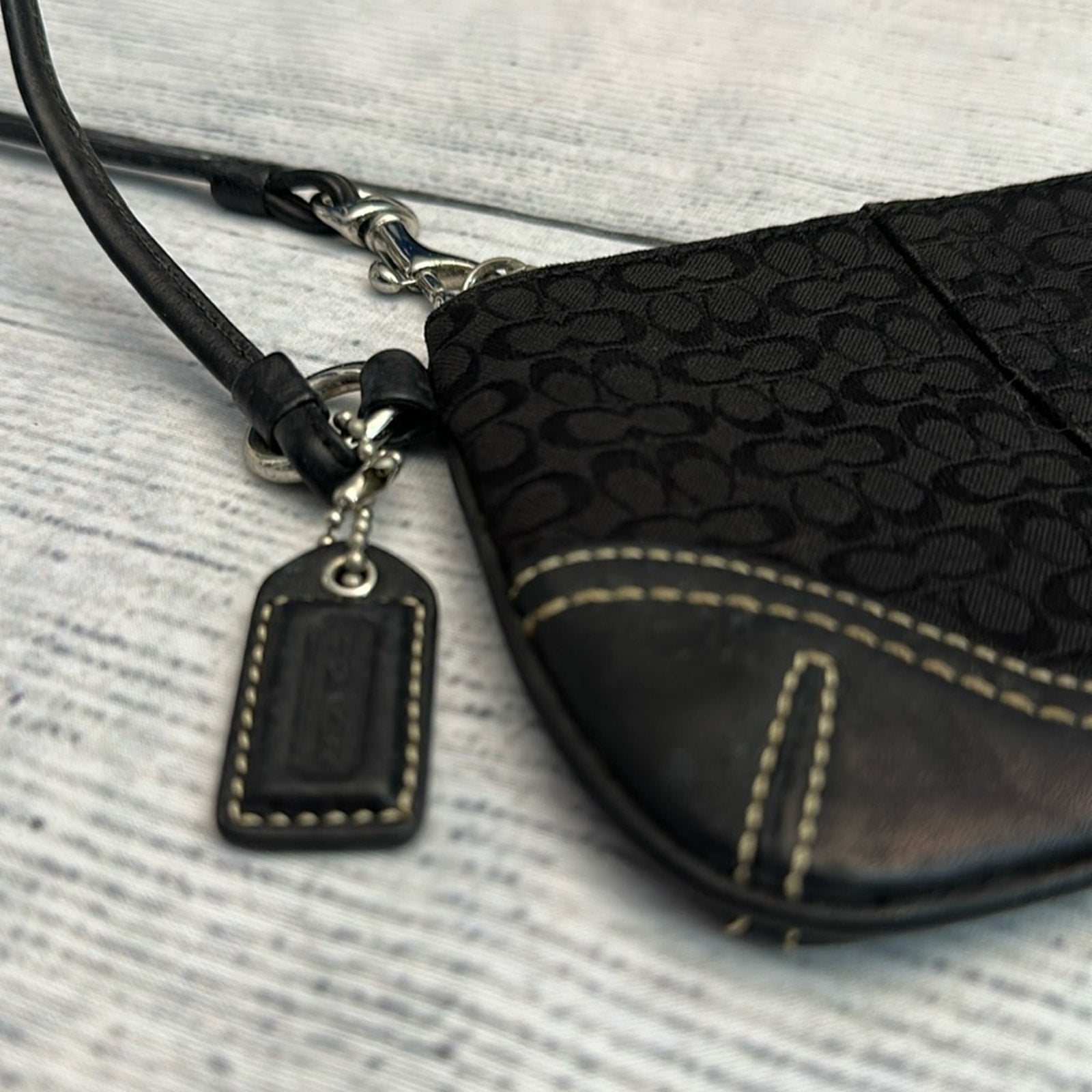 Coach Y2K clutch black mini