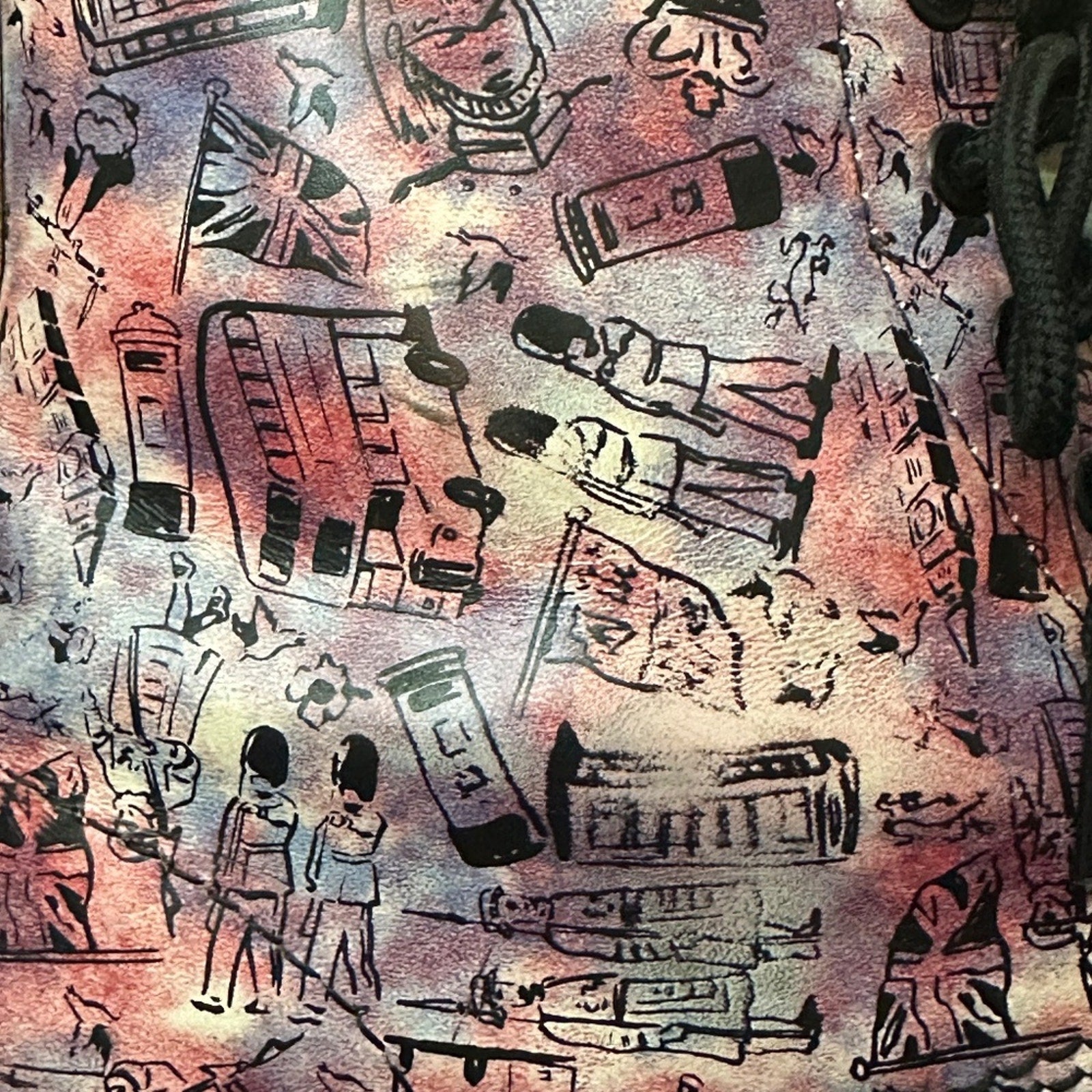 DR. MARTENS PINK LONDON ICONS LEATHER BOOTS VINTAGE - size 9 US women