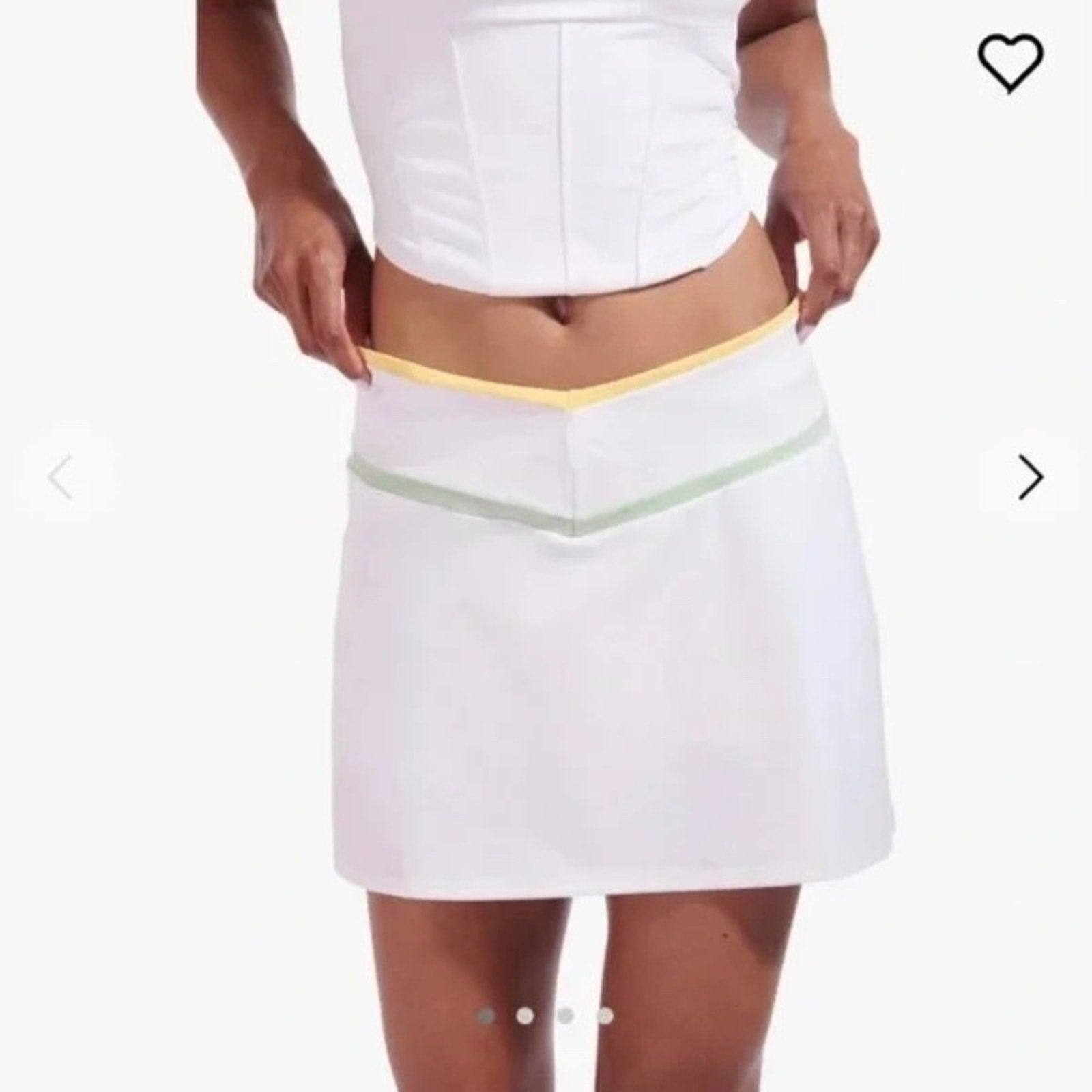 STAUD New Balance X Tennis pickleball golf WHITE skirt skort - size small