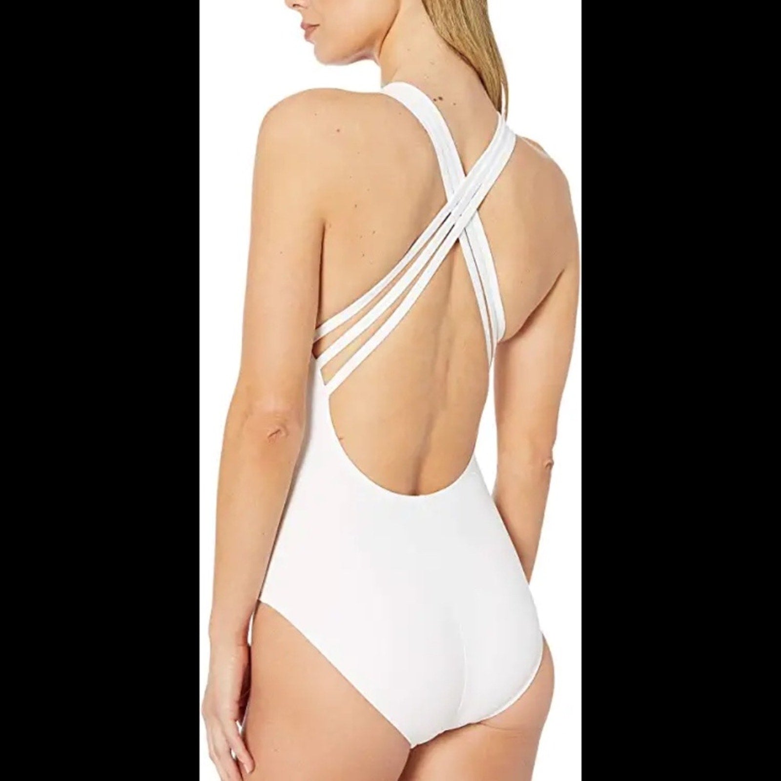 NWT La Blanca Island Goddess Multi Strap One Piece Swimsuit - size 10