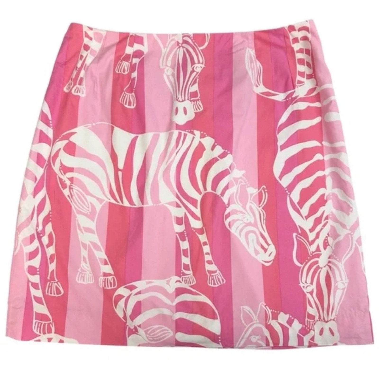 Lilly Pulitzer Zebra Stripe Mini Skirt - size 6
