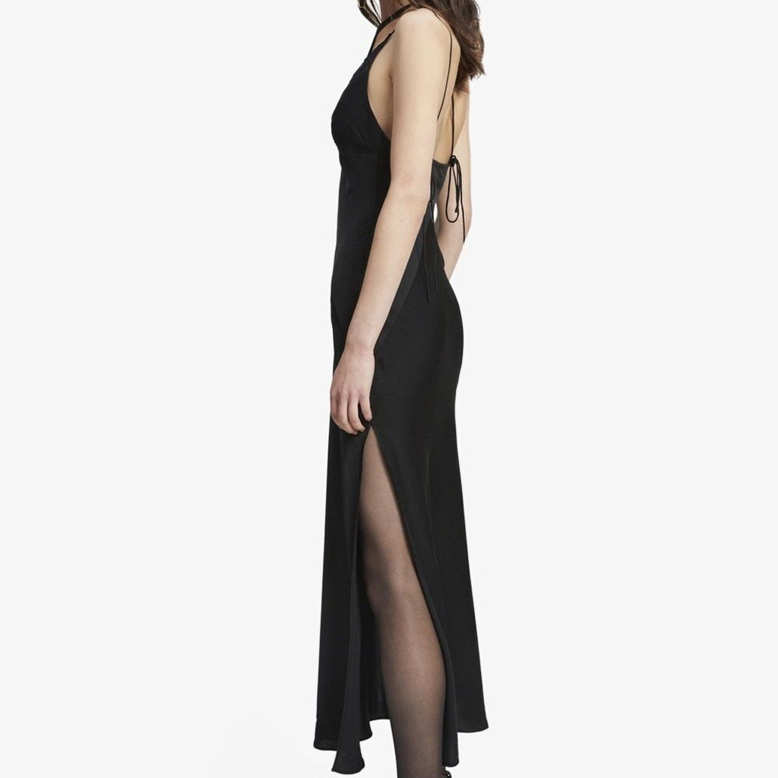 NWT Bardot Lamont Slip Dress In Black -size 4
