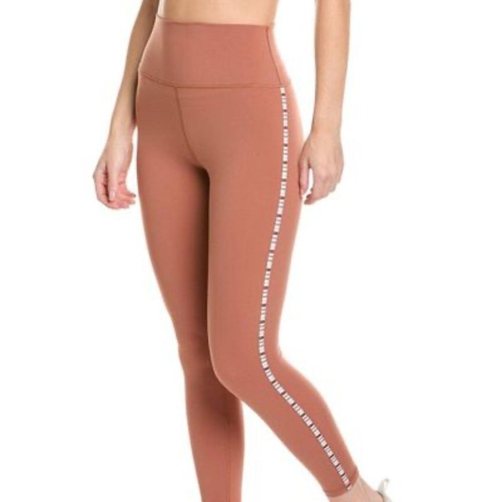 NEW Spiritual Gangster Women's Brown Ada Dream Tech Eco Jersey High-waist 7/8
