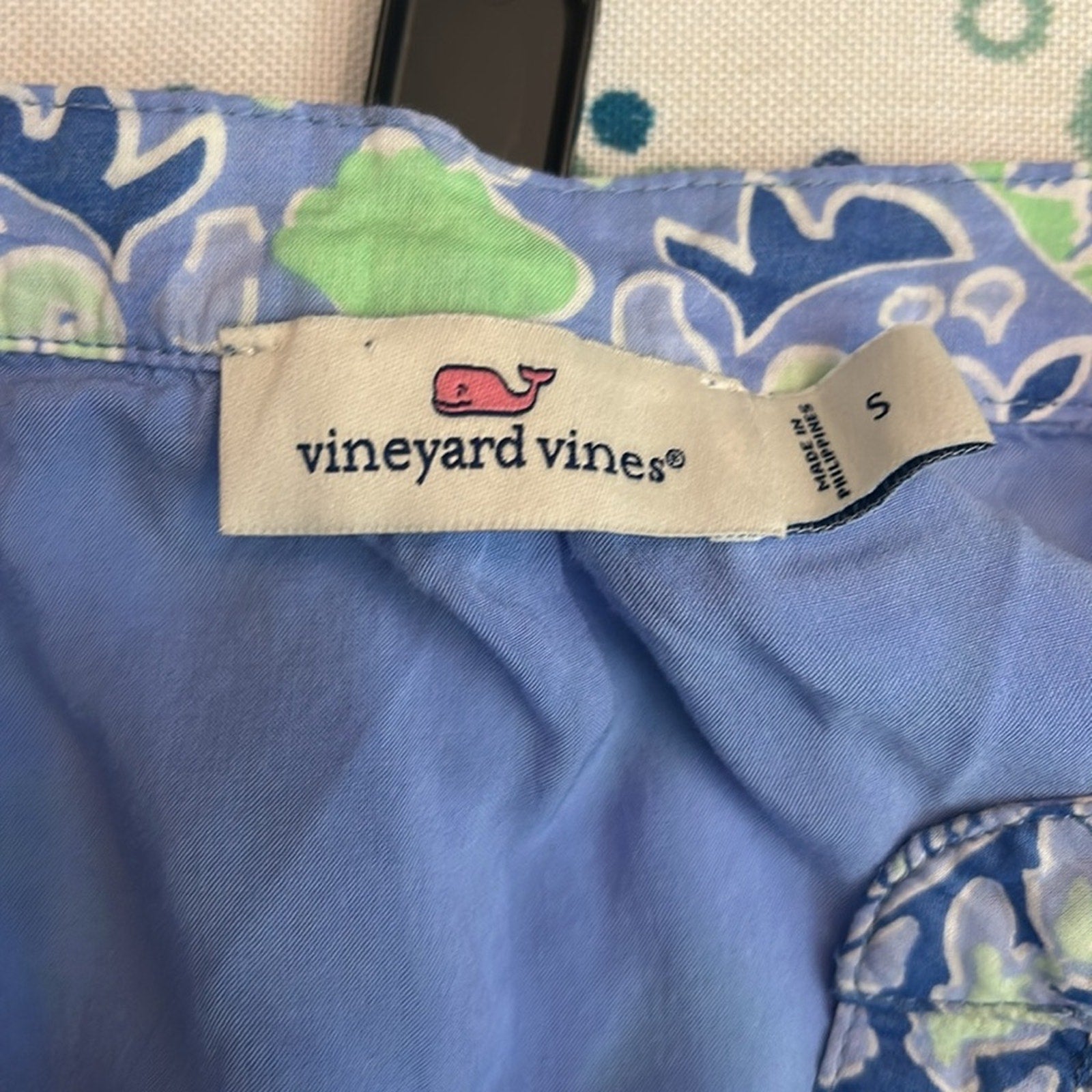 Vineyard Vines Scarf Print Tie Waist Dress - size small