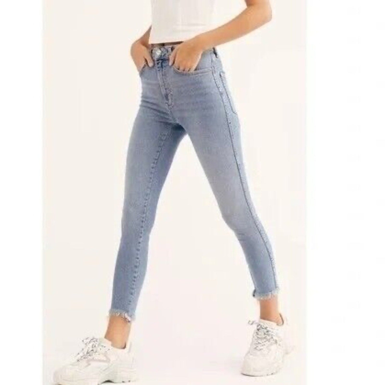 NWT Free People Raw High-Rise Jeans in Sierra - Size 29