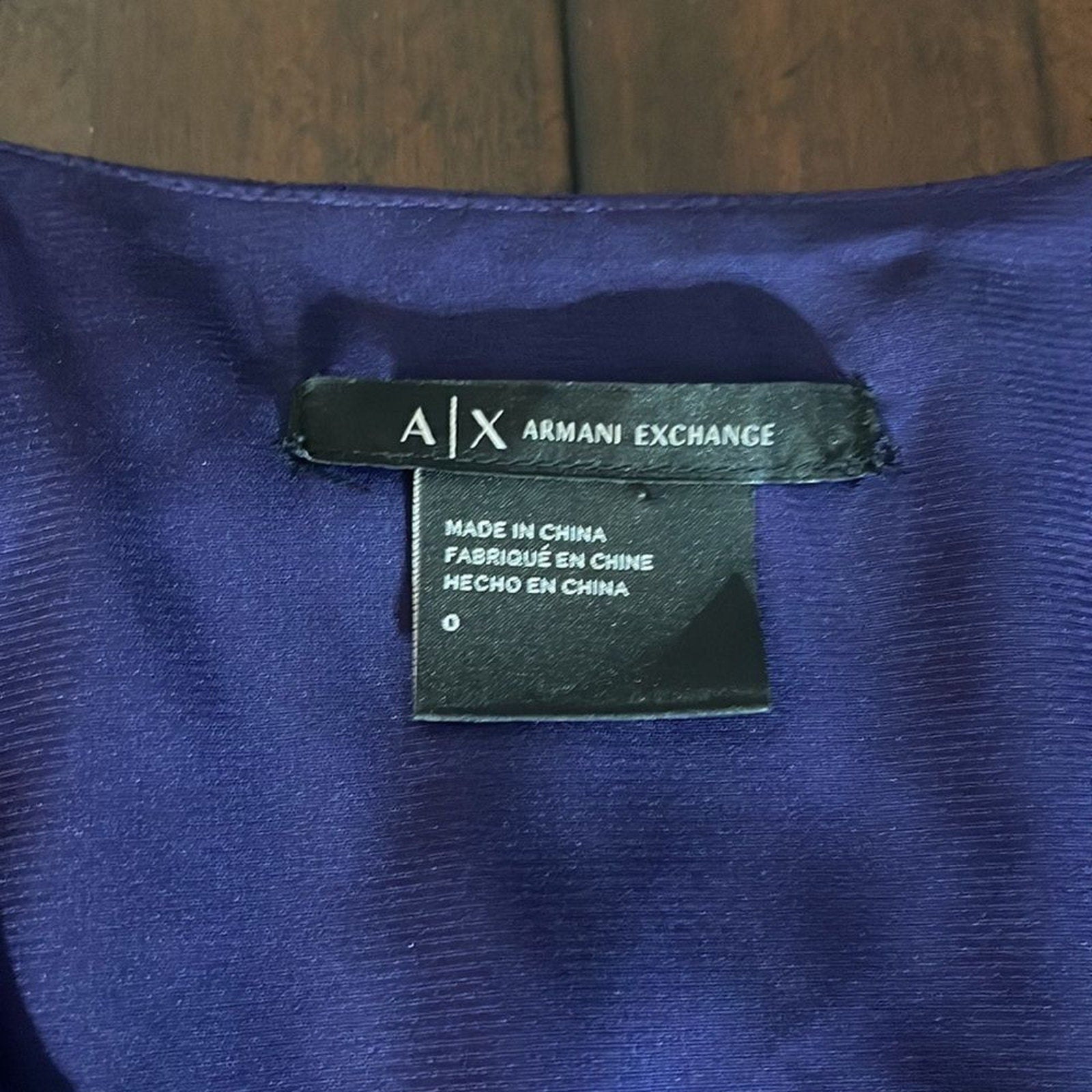 EUC Armani Exchange DOT AND RUFFLE SHEATH DRESS - size 0