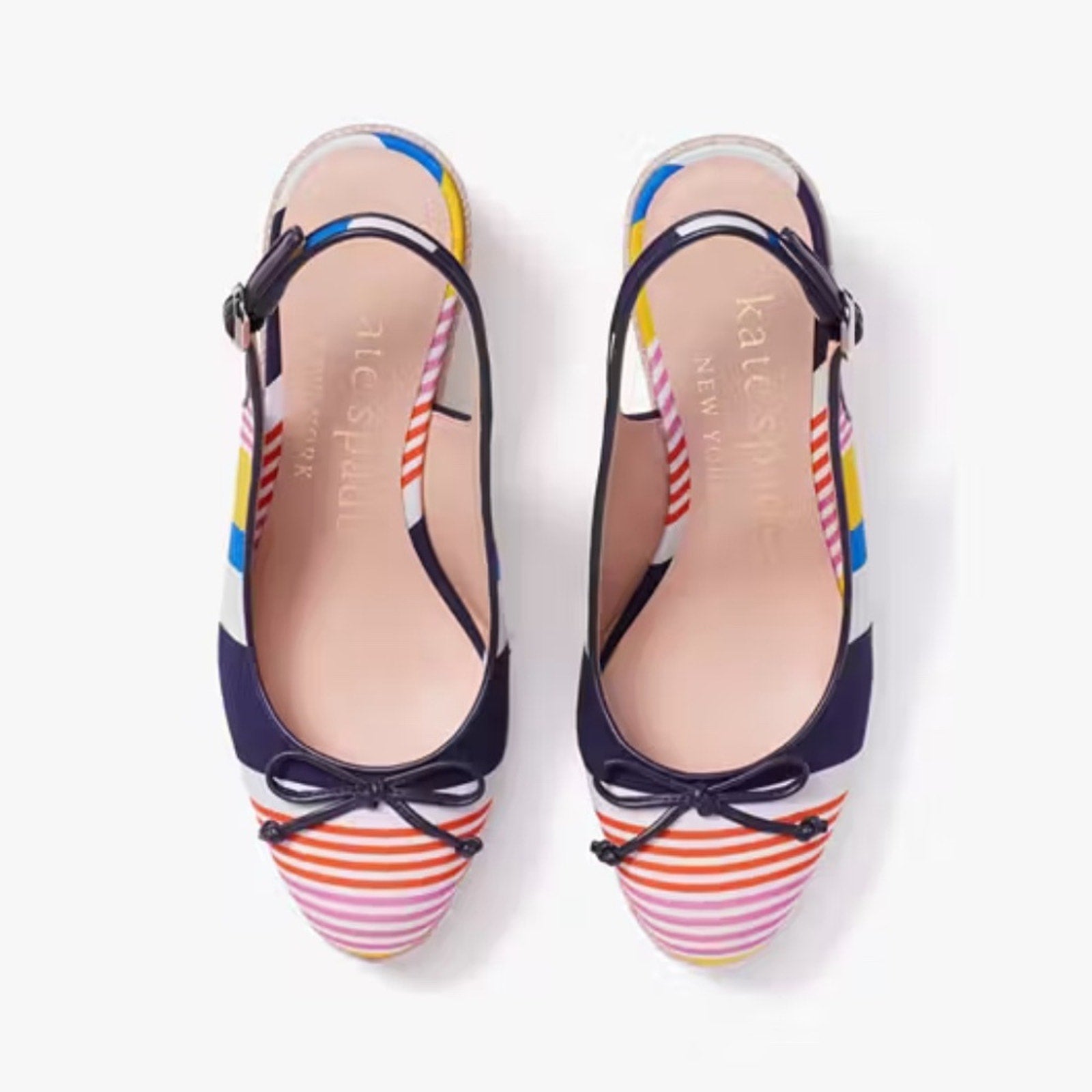 NEW Kate Spade Panama Nights Slingback Wedges - size 7.5