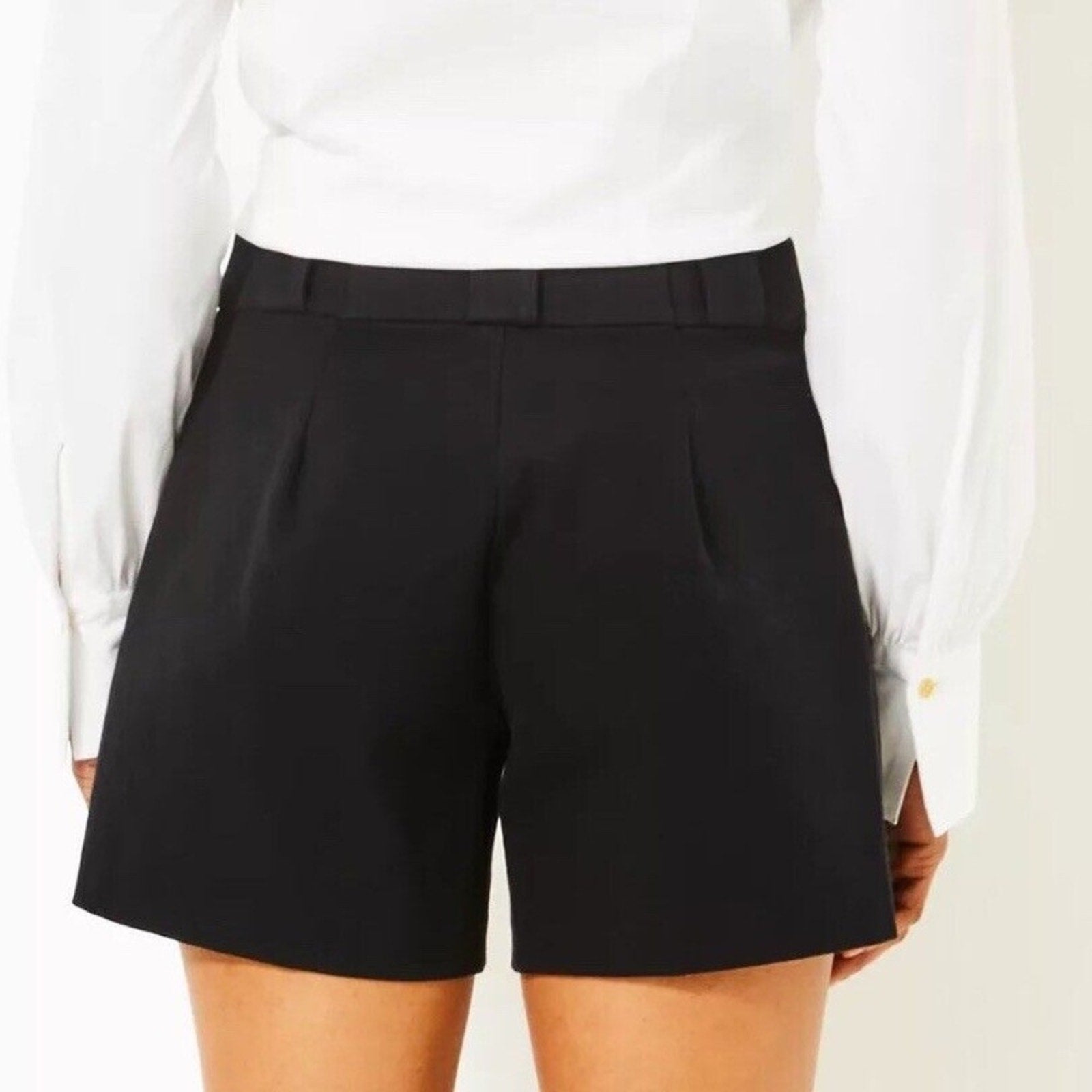 NWT Lilly Pulitzer 5" Parrish High Rise Shorts Noir - size 14