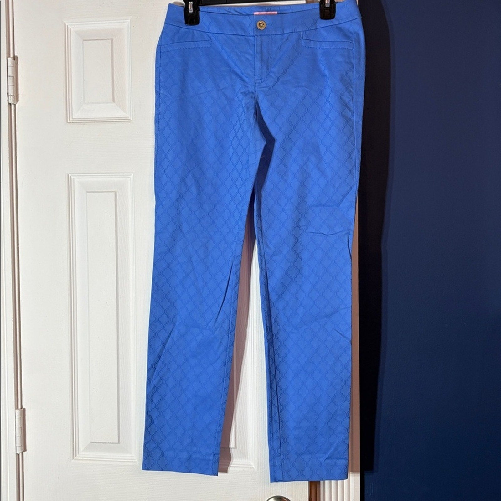 Lilly Pulitzer Kelly Skinny Ankle pant in Bennet blue -size 4