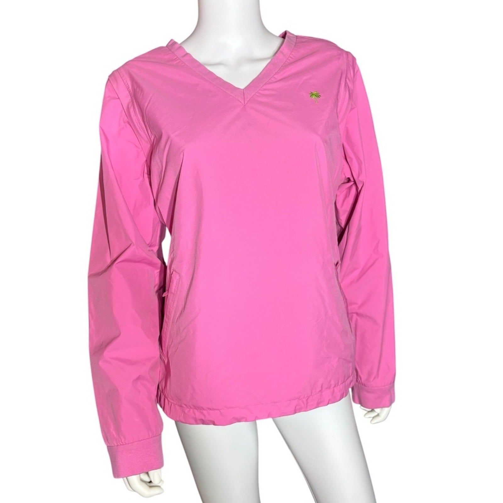 Lilly Pulitzer vintage white label V neck vest windbreaker - size large