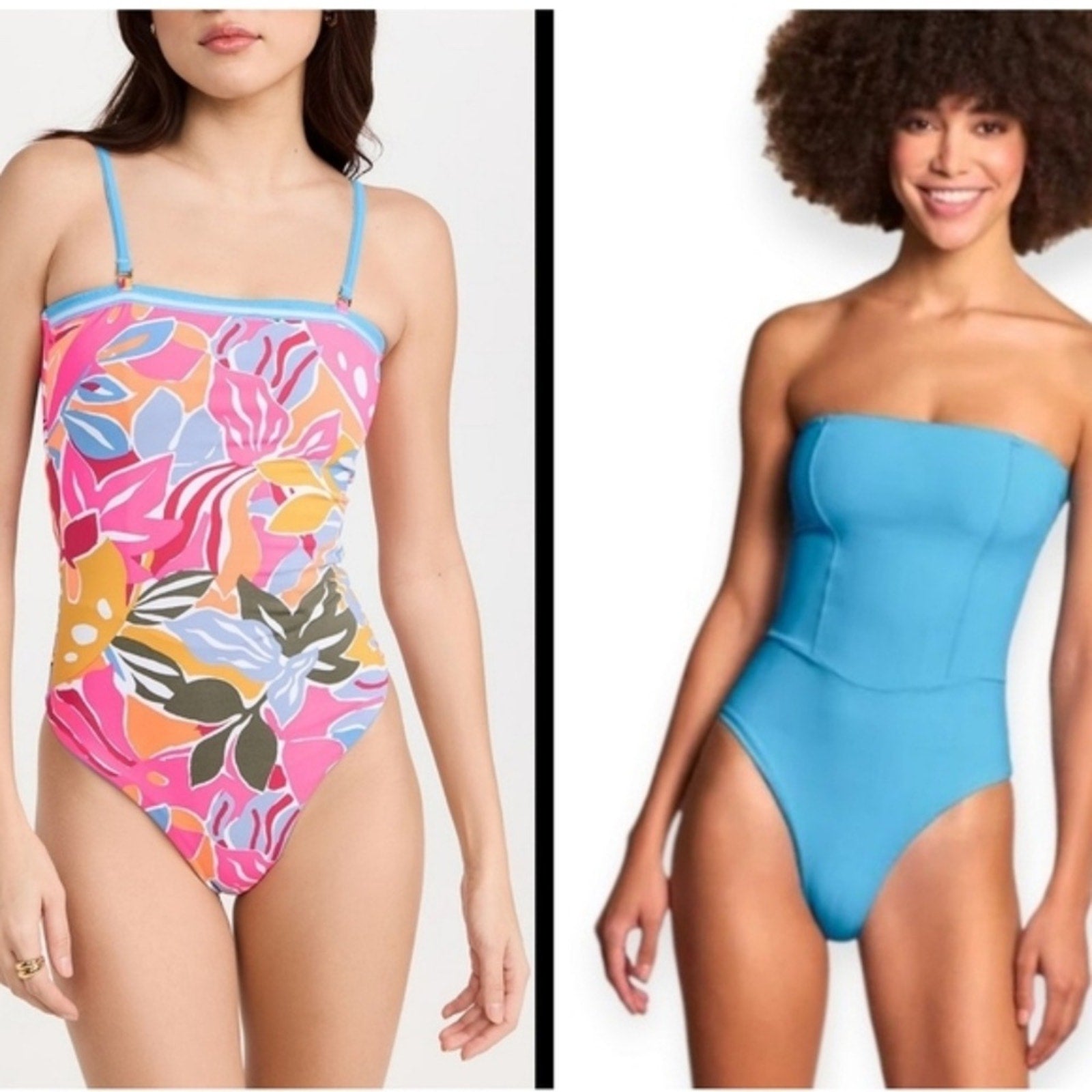 NWT Maaji Reversable Bluetooth Cancun One Piece Strapless Swimsuit - size large