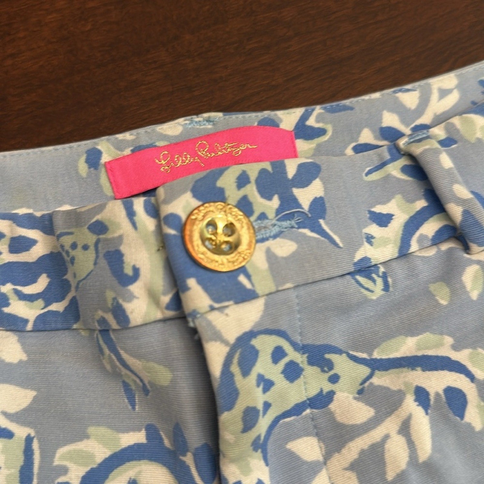 LILLY Pulitzer 5" Callahan Knit Short Blue Peri - size 6