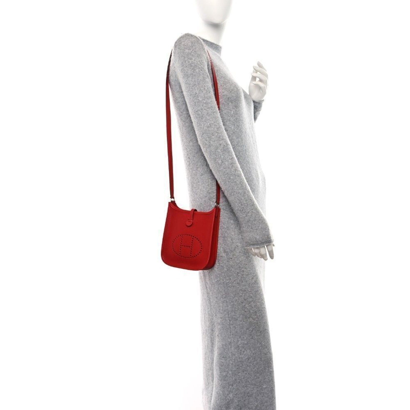 HERMES Epsom Evelyne TPM Vermillion