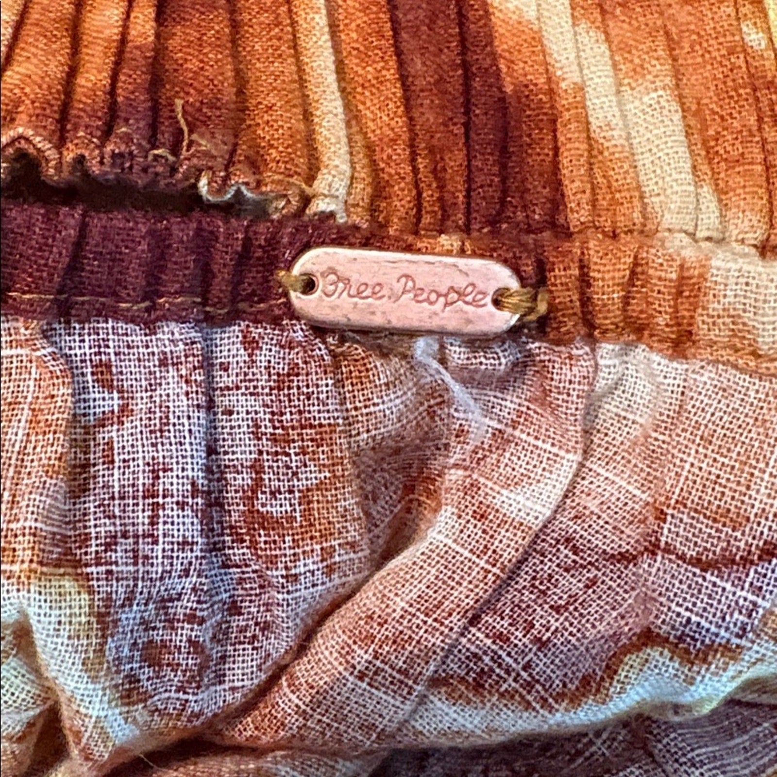 NEW Free People Kendra Printed Top in Sierra Combo - size XL