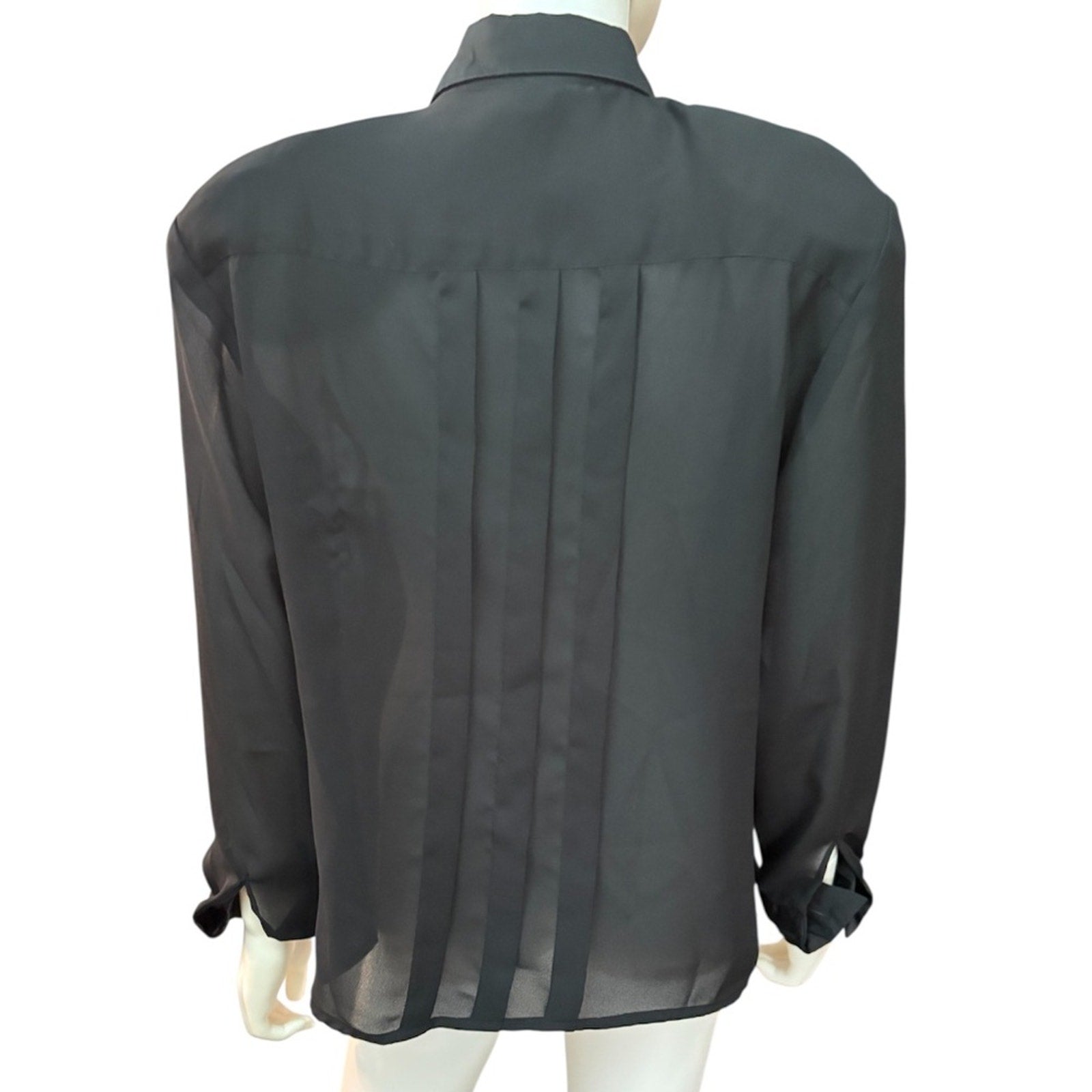 Christian Dior vintage black blouse - size 12