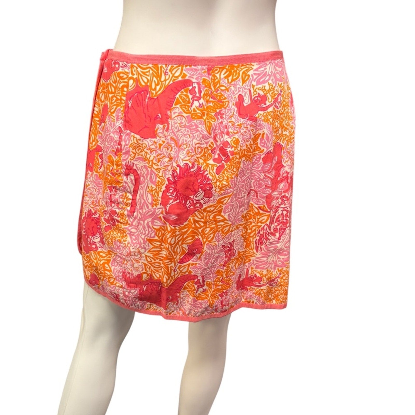 Vintage White Label Lilly Pulitzer Reversible Wrap Skirt - 6P